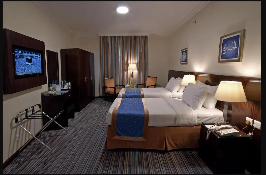 Bed in Arkan Al Manar Hotel
