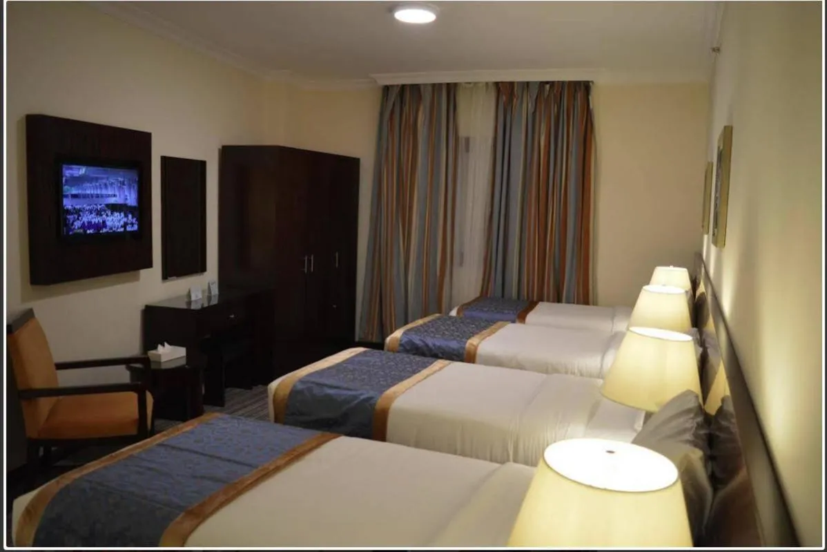 Bed in Arkan Al Manar Hotel