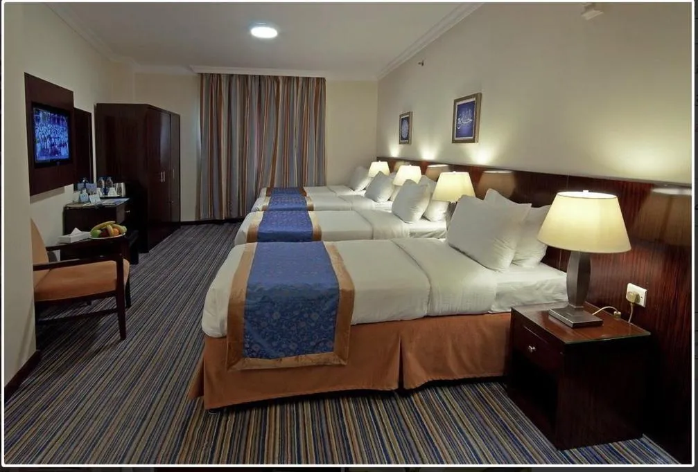 Bed in Arkan Al Manar Hotel