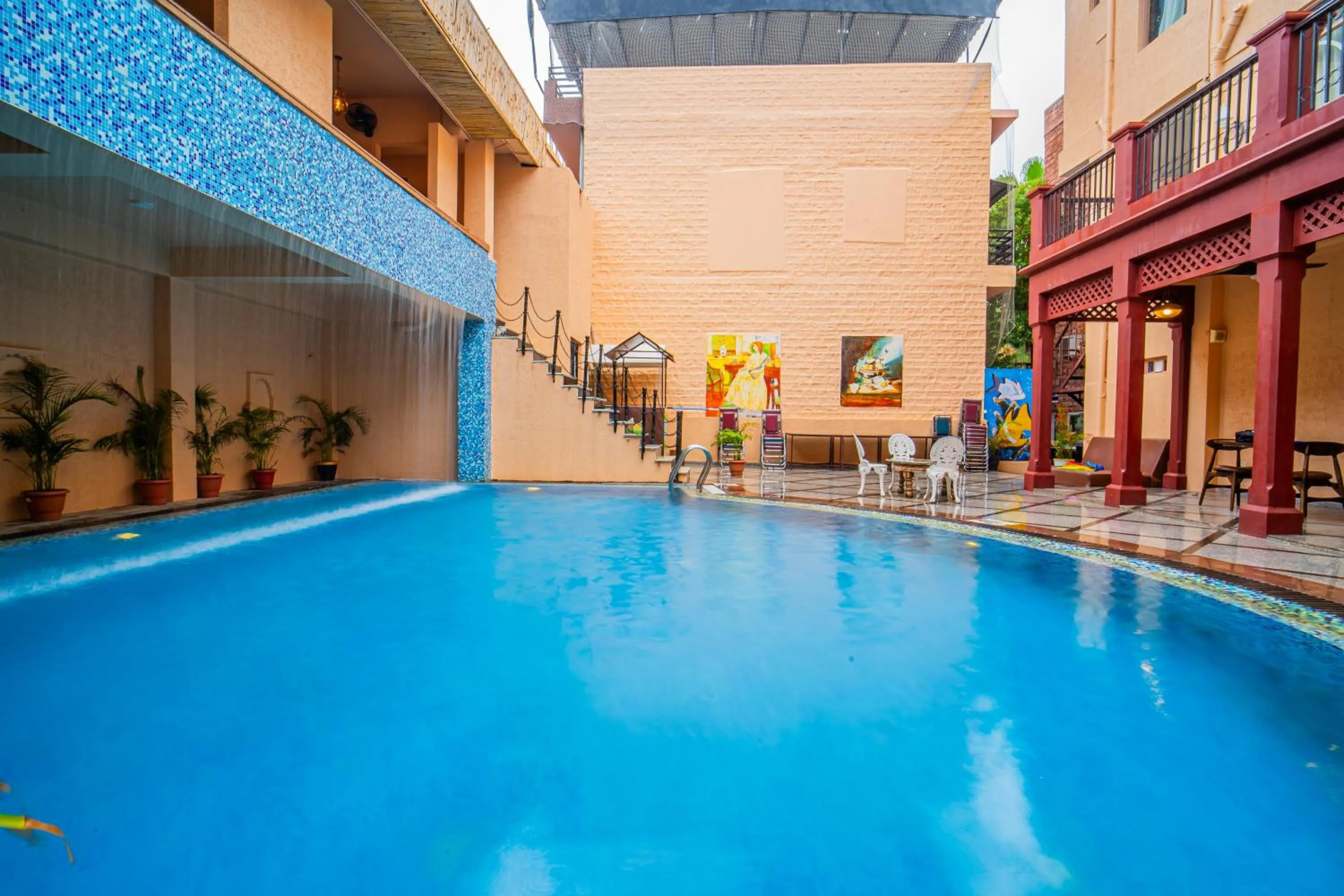 Pool view in The Marwar Hotel & Gardens