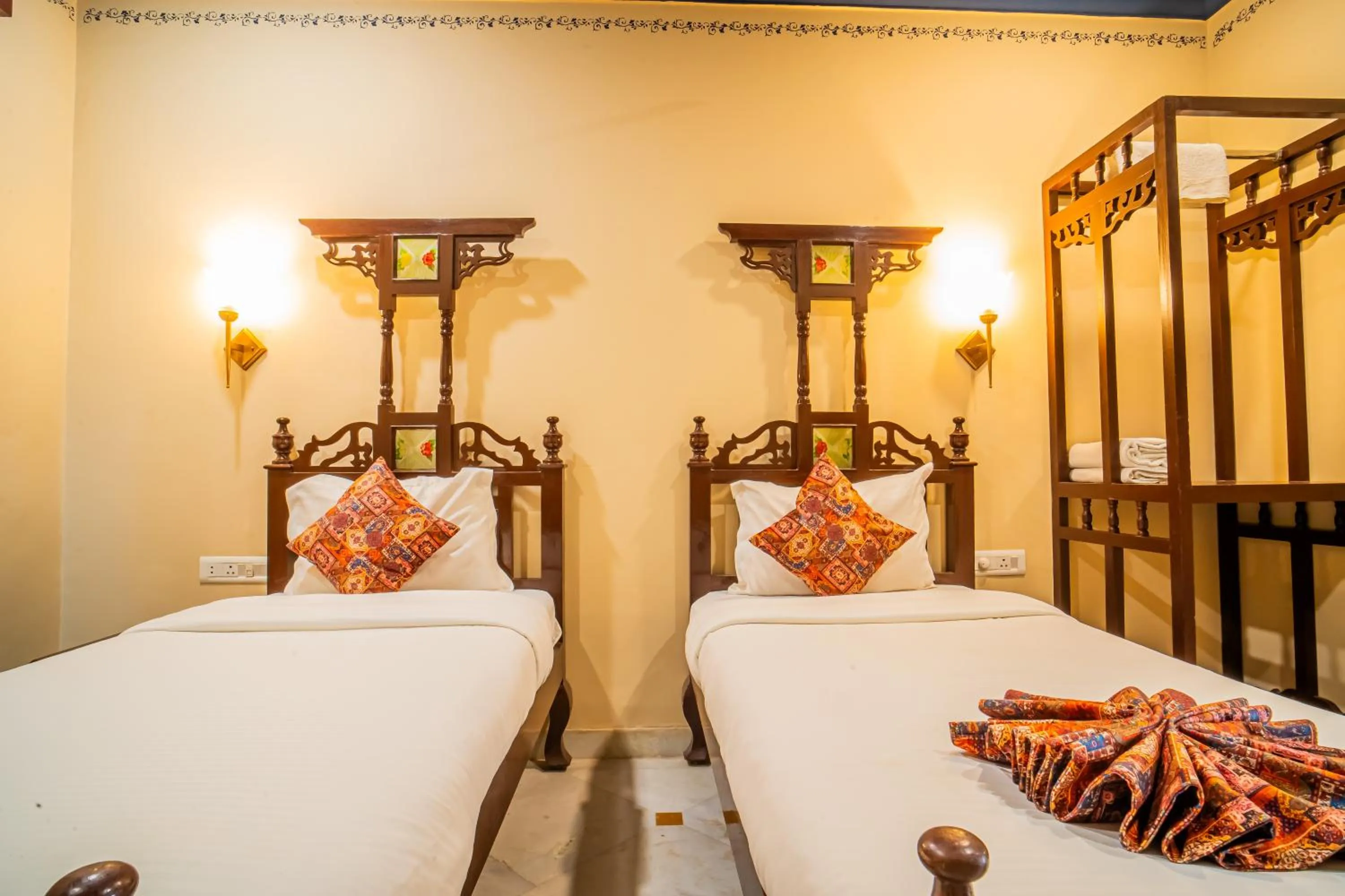 Bed in The Marwar Hotel & Gardens