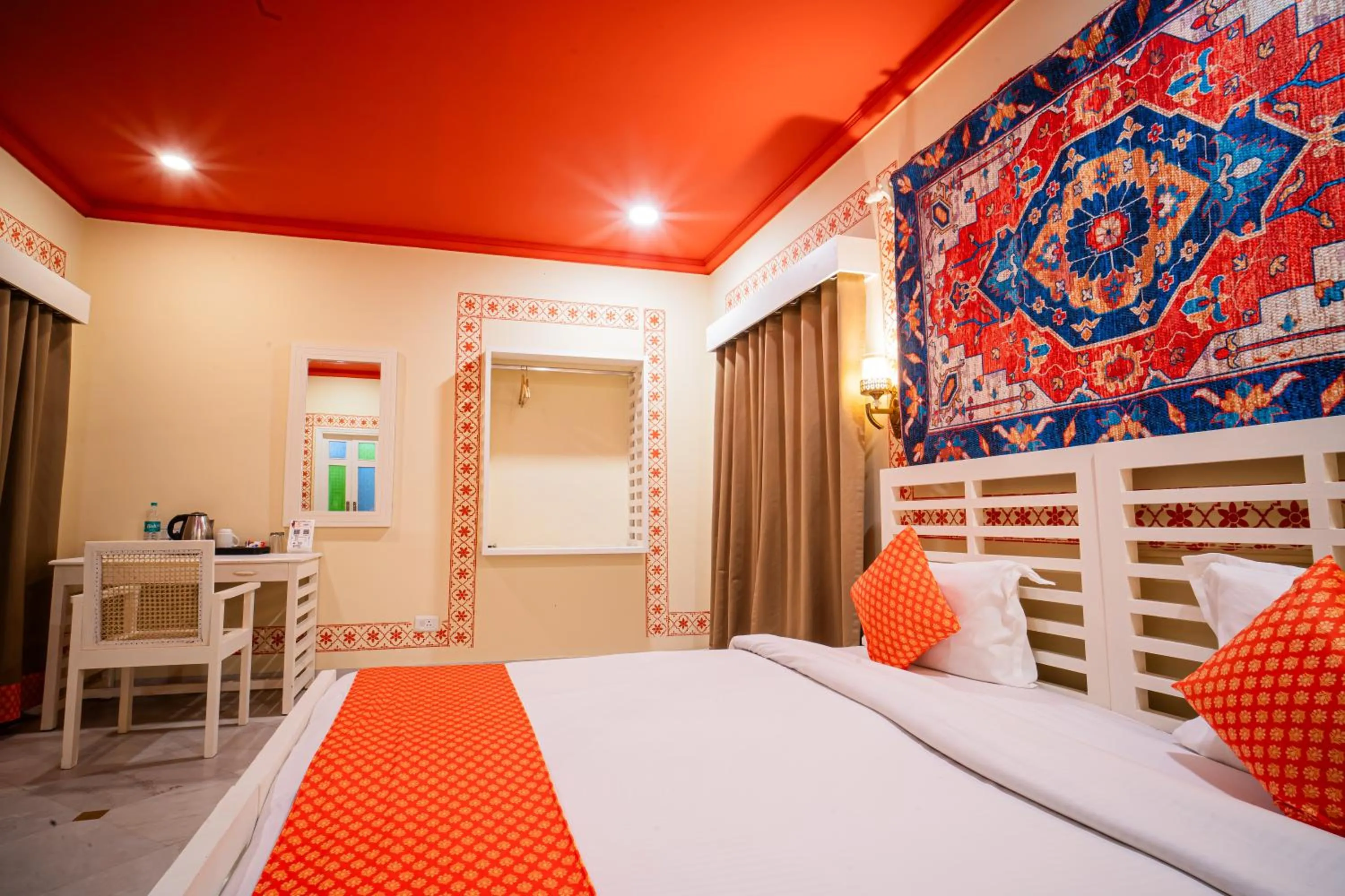 Bed in The Marwar Hotel & Gardens