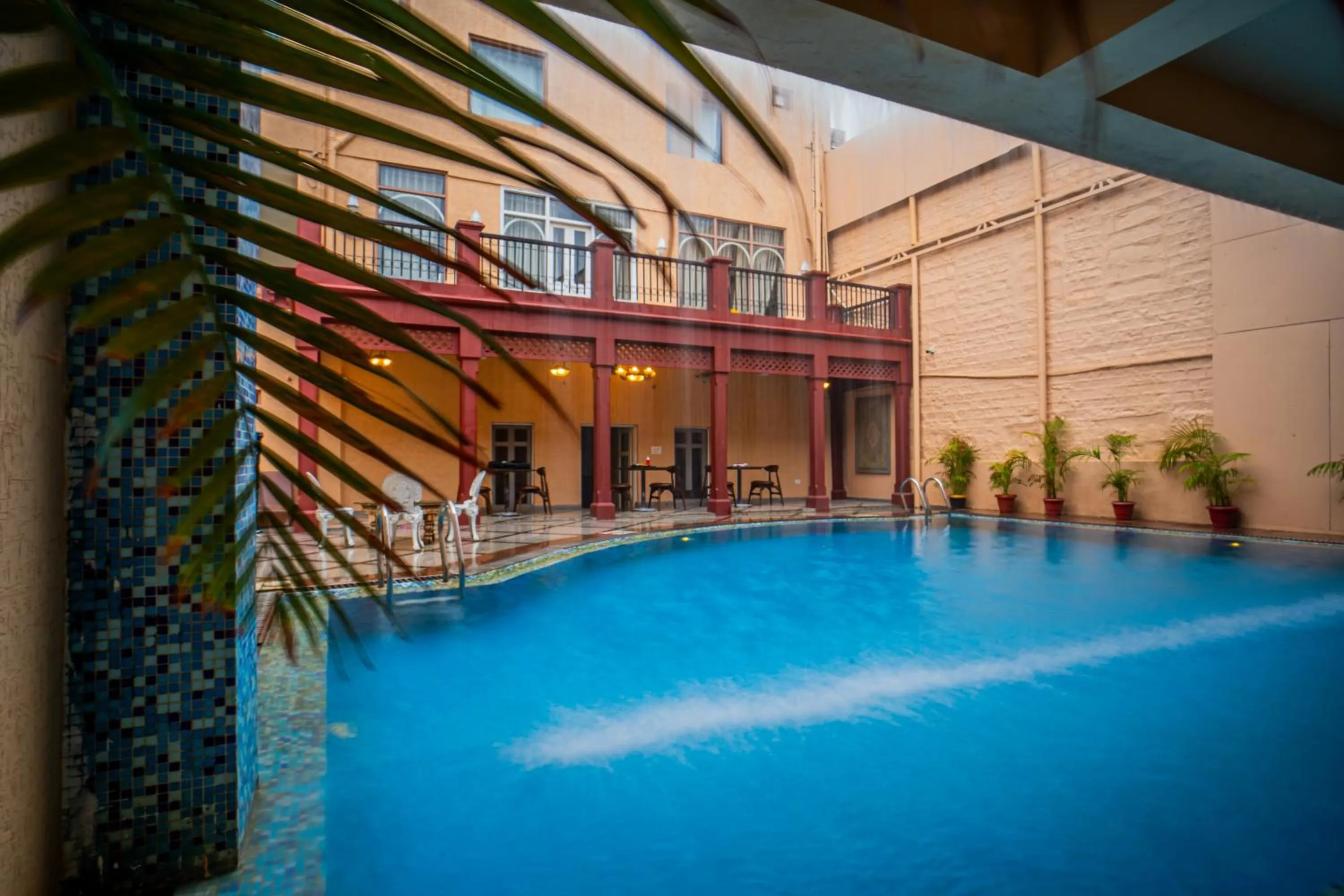 Pool view in The Marwar Hotel & Gardens
