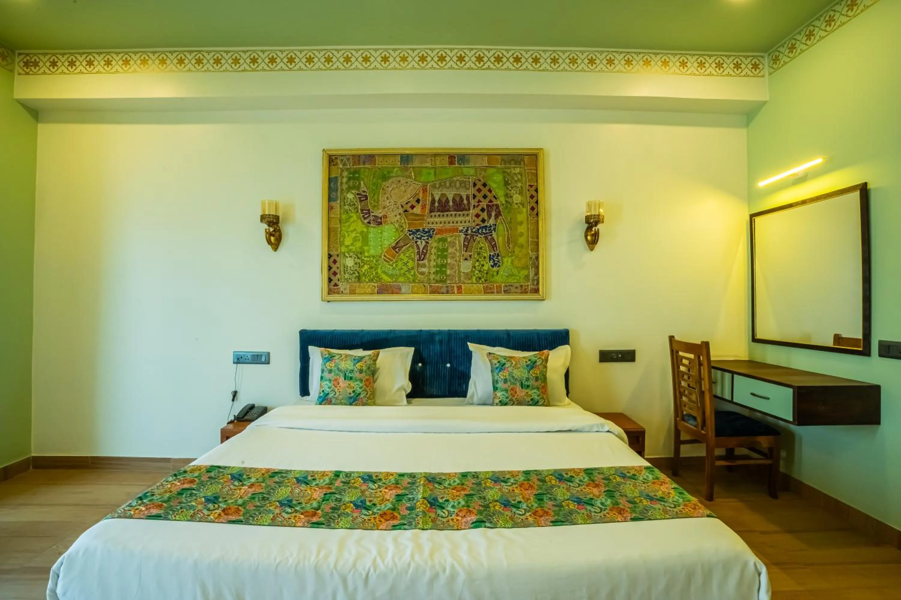 Bed in The Marwar Hotel & Gardens