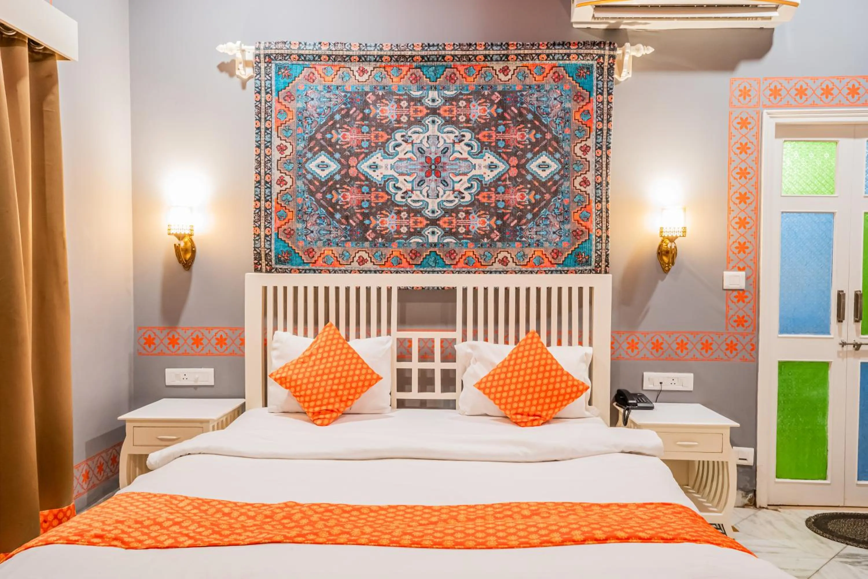 Bed in The Marwar Hotel & Gardens