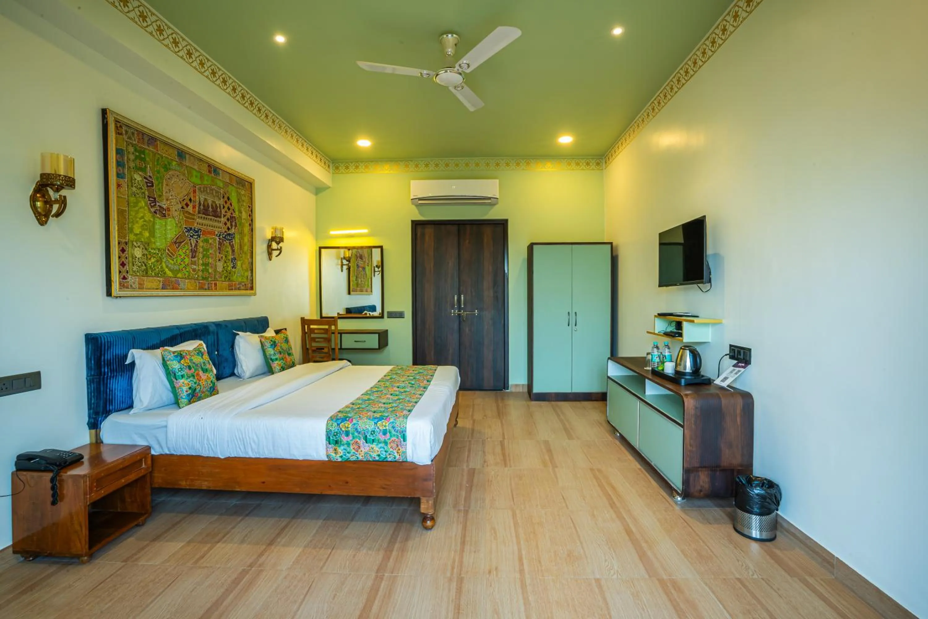 Bed in The Marwar Hotel & Gardens