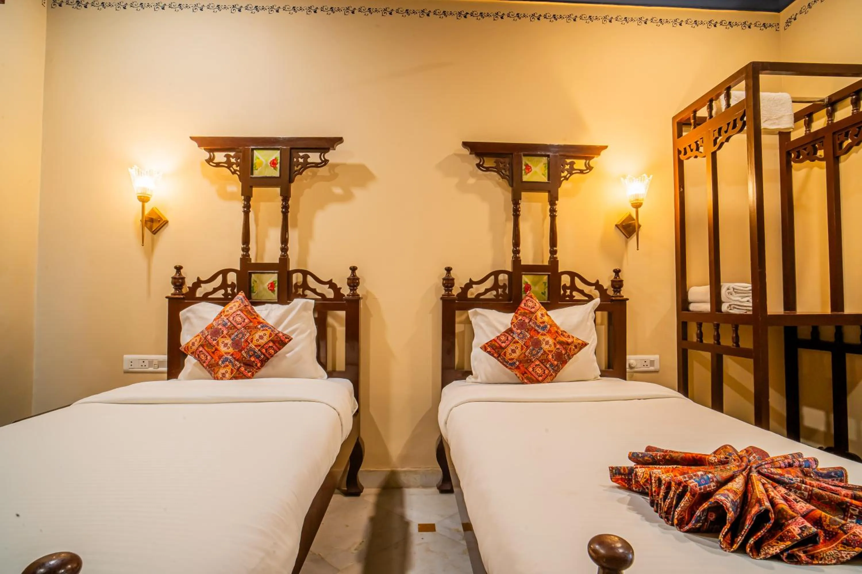 Bed in The Marwar Hotel & Gardens