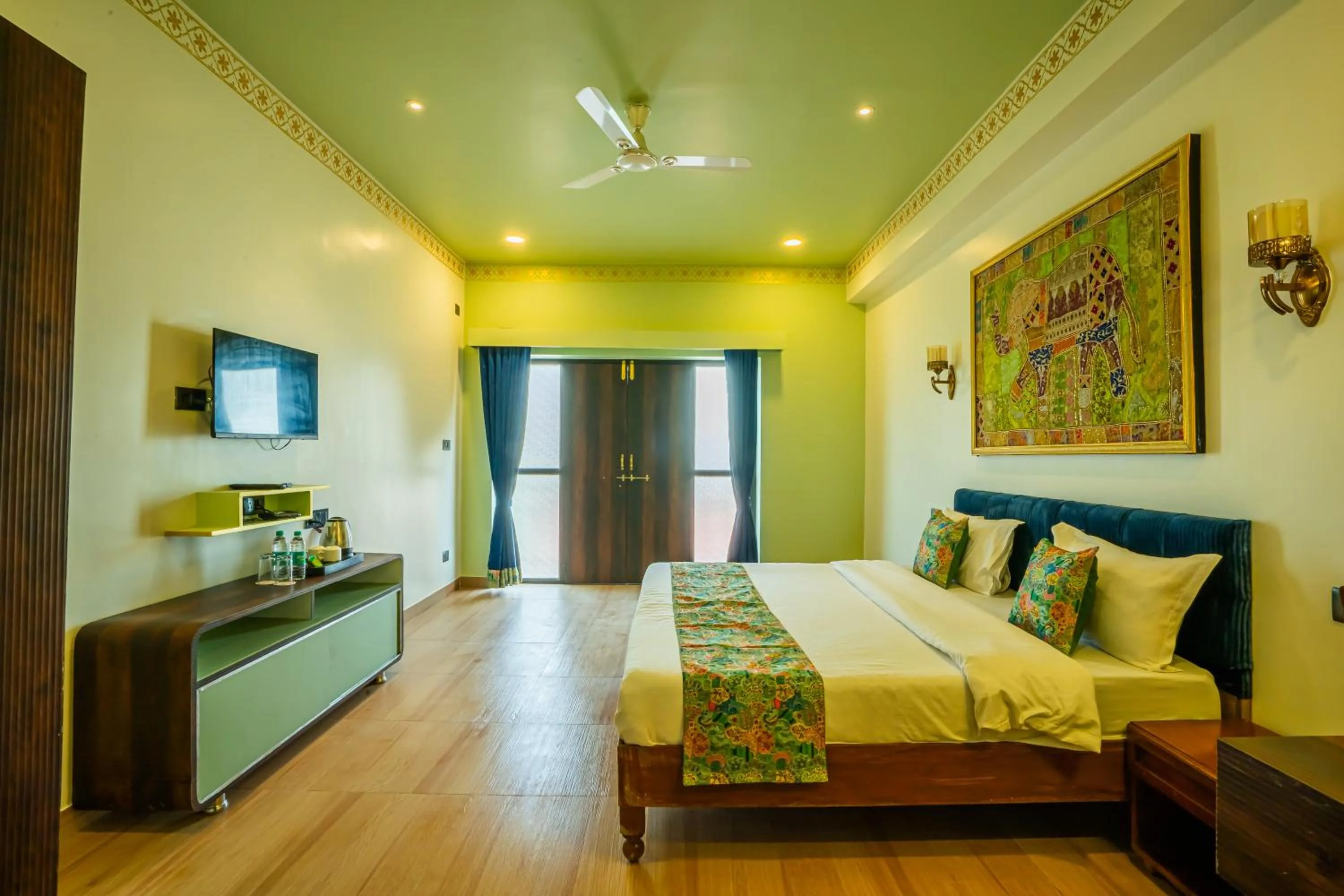 Bed in The Marwar Hotel & Gardens