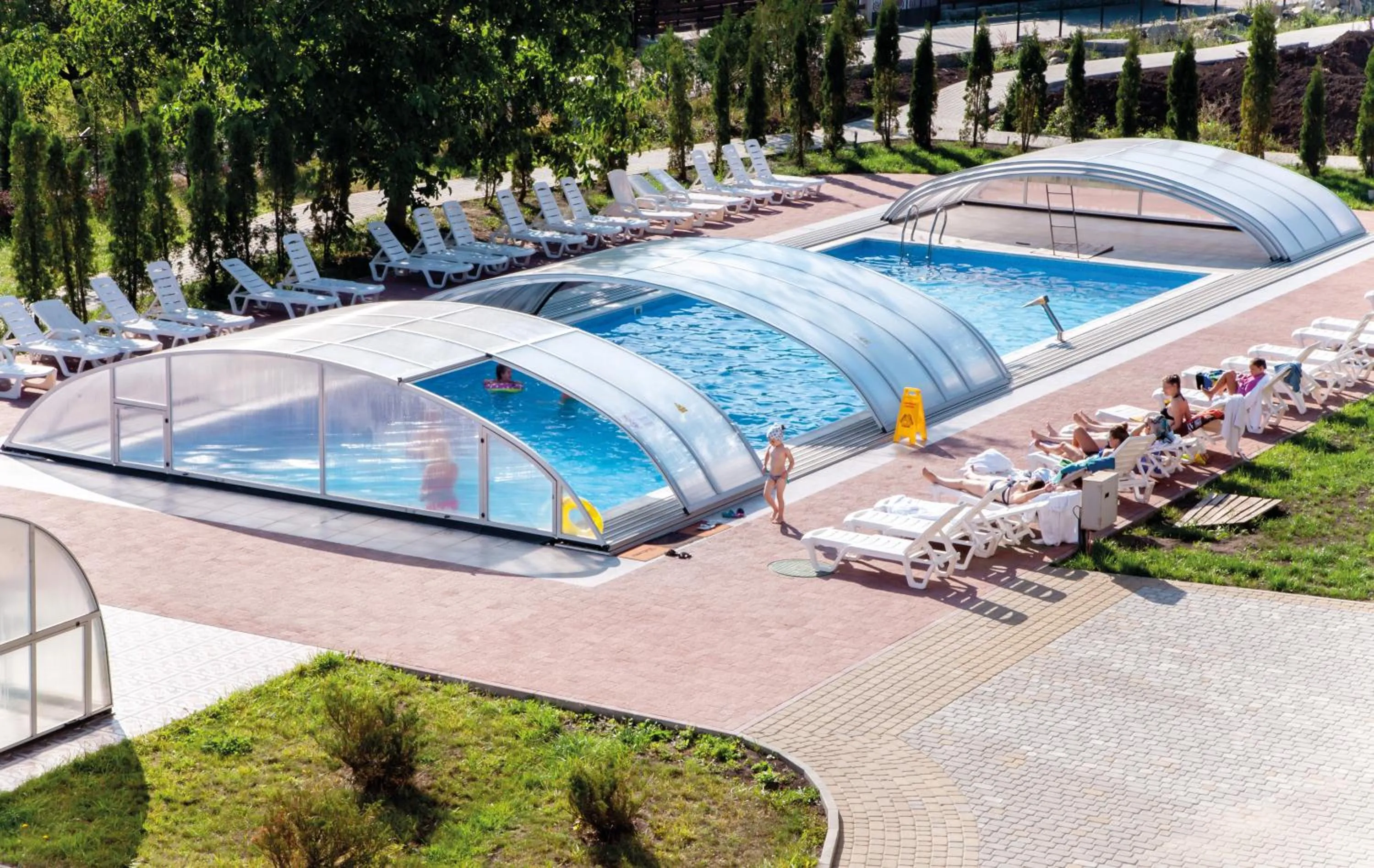 Pool view in VitaPark Sonyachnyy Provans