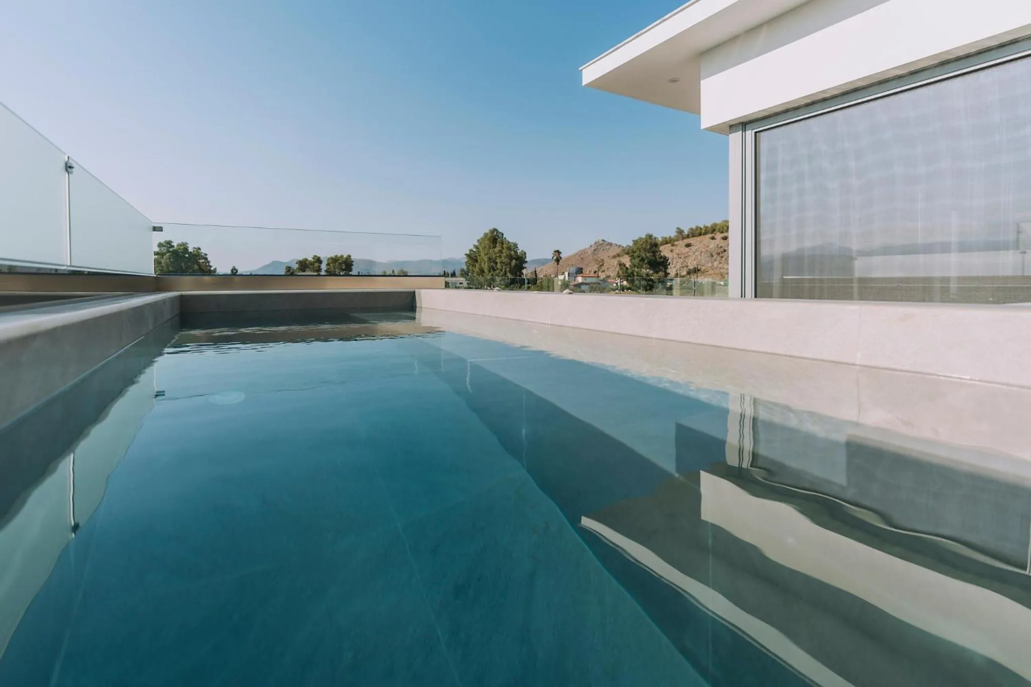 Pool view in Sweet Mary Suites