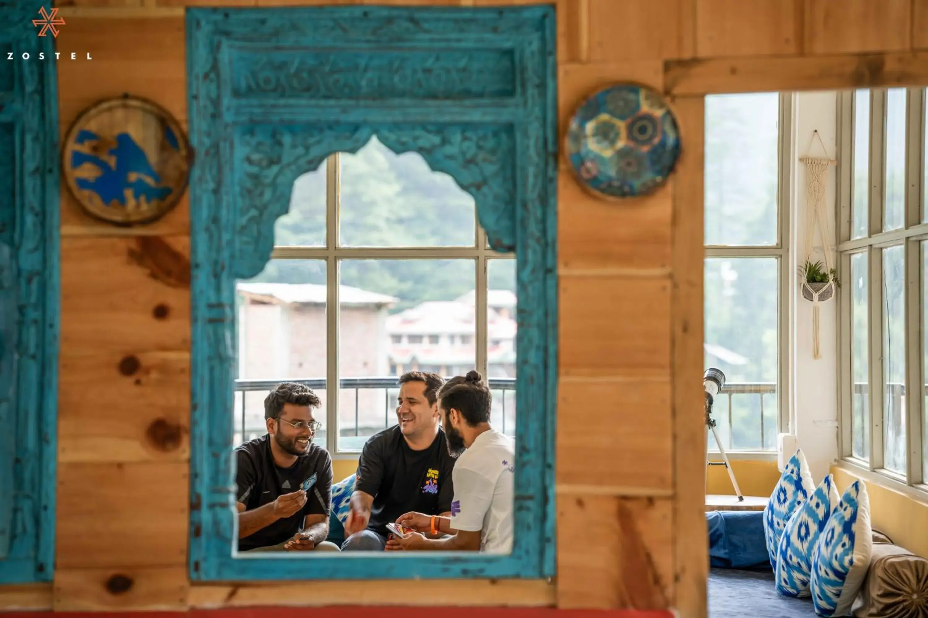 Living room in Zostel Pulga Living room in Zostel Pulga