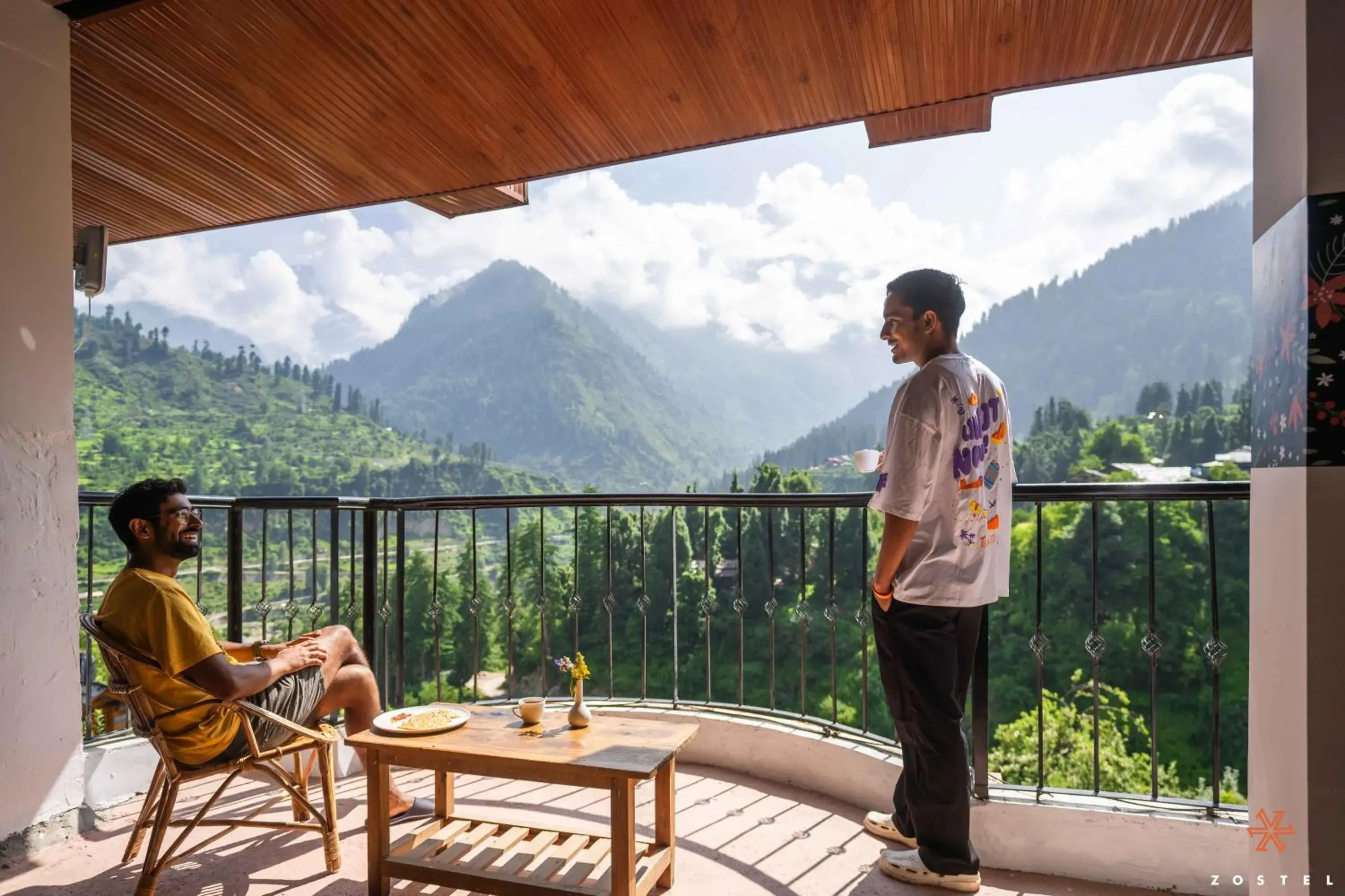 Living room in Zostel Pulga Living room in Zostel Pulga