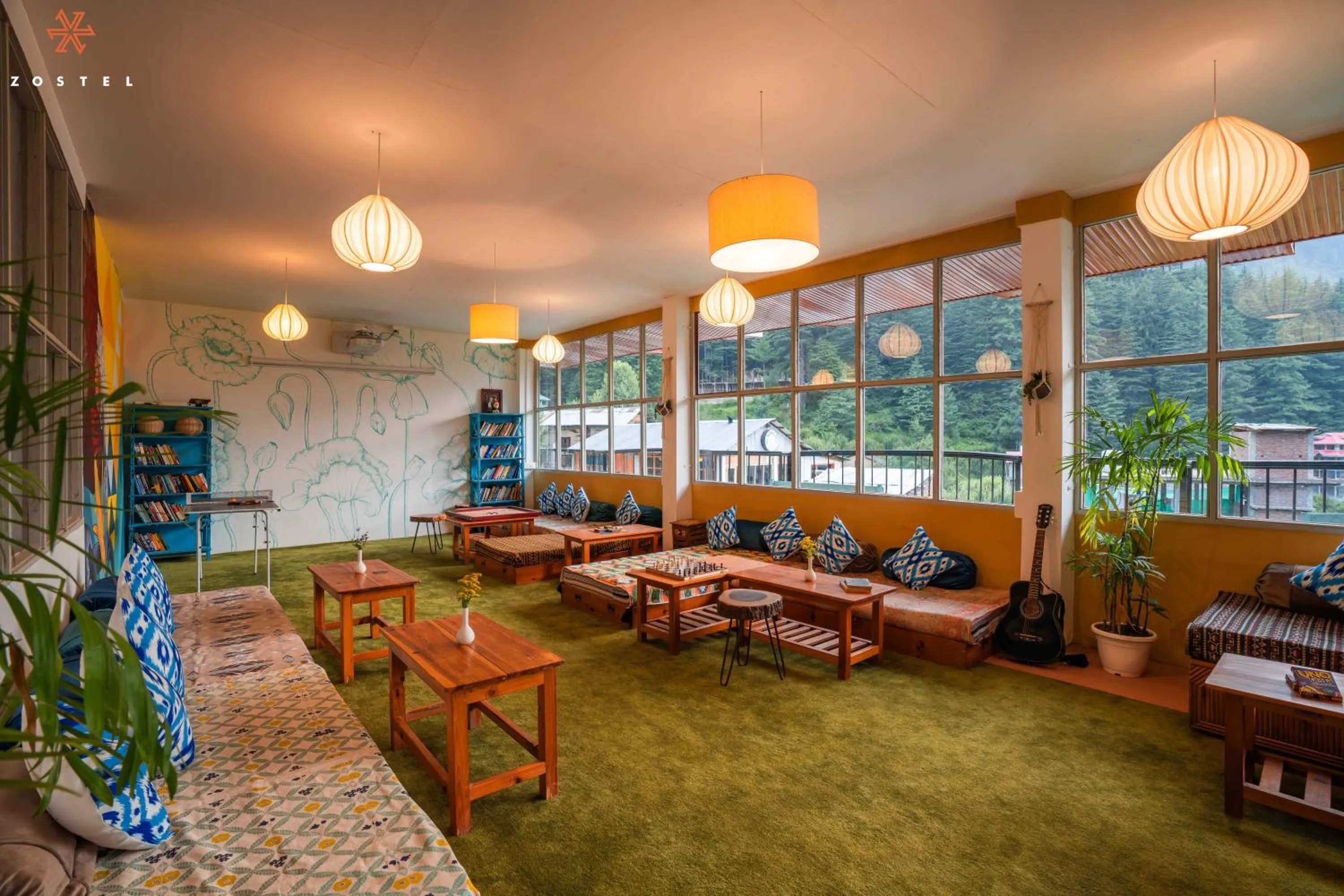 Living room in Zostel Pulga