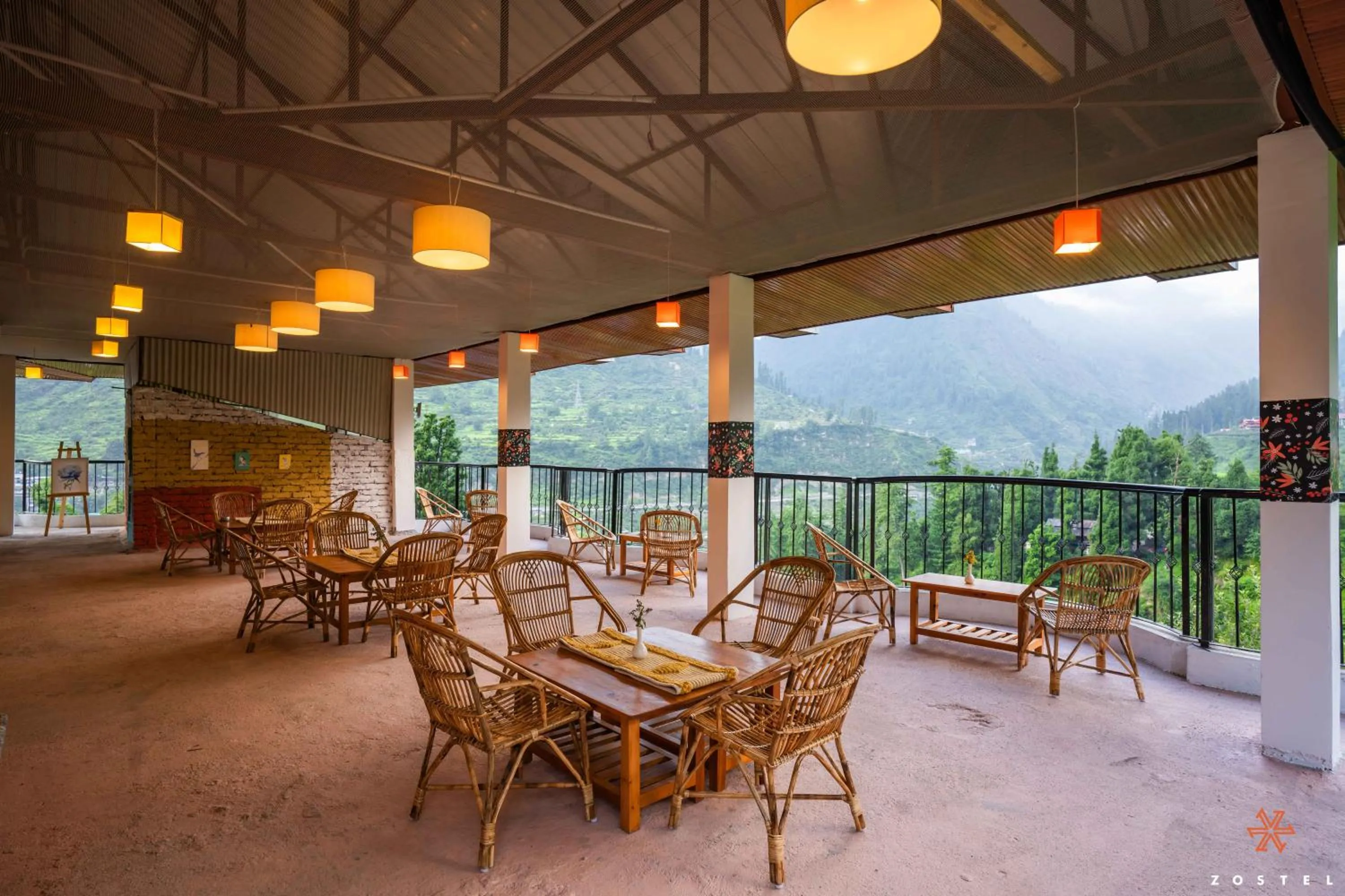 Balcony/Terrace in Zostel Pulga