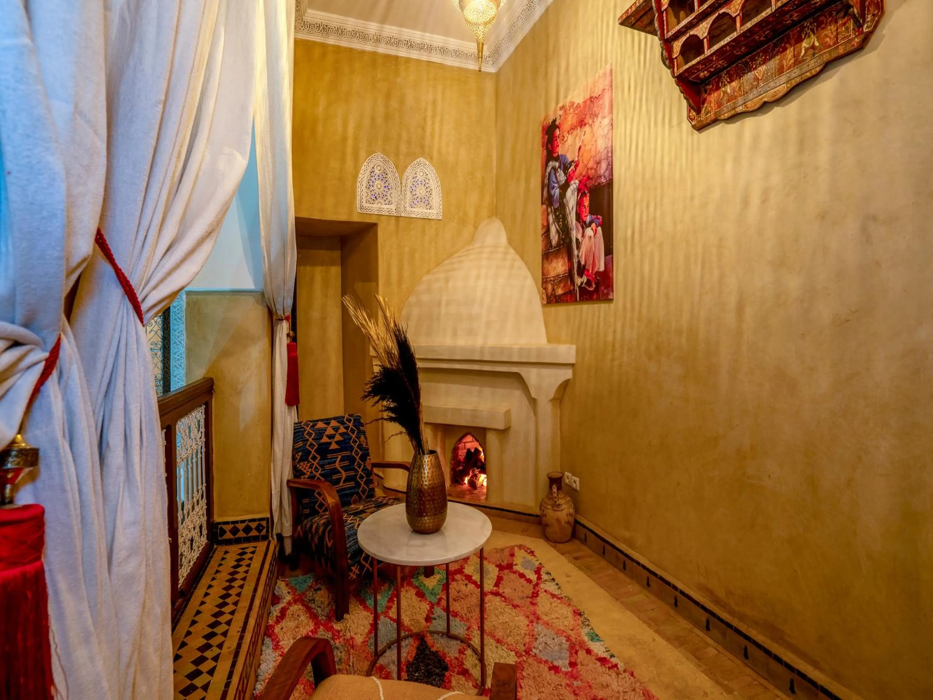 Seating area in Riad Yalla habibi