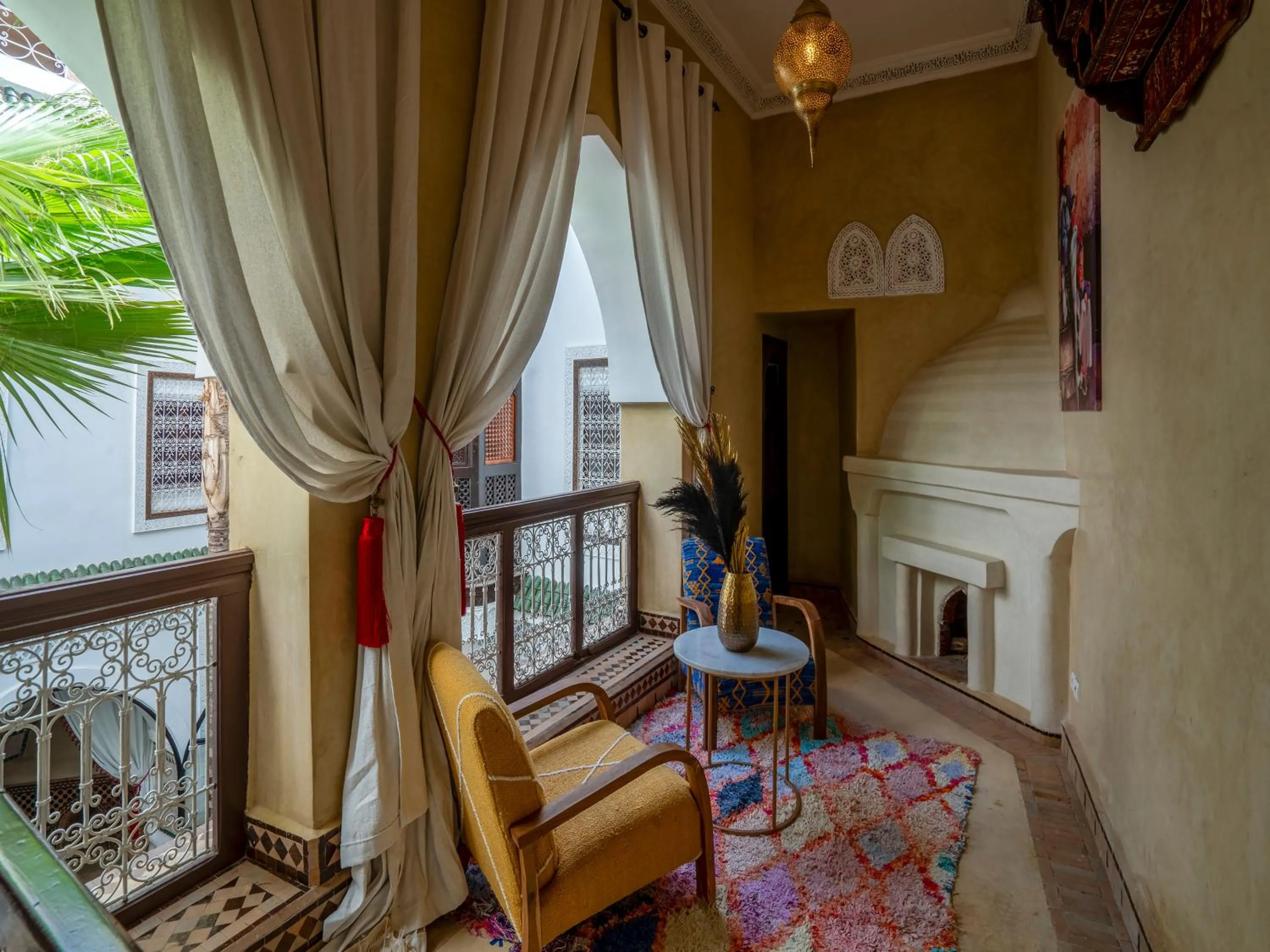 Seating area in Riad Yalla habibi