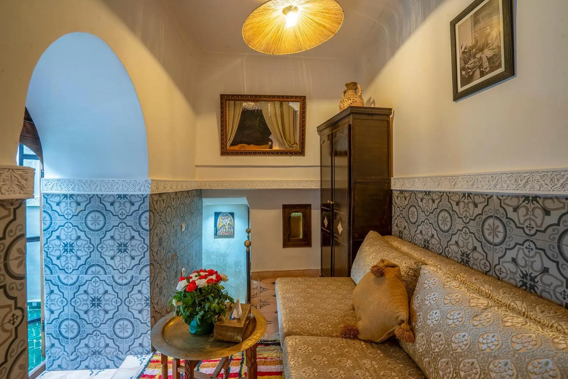 Living room in Riad Yalla habibi