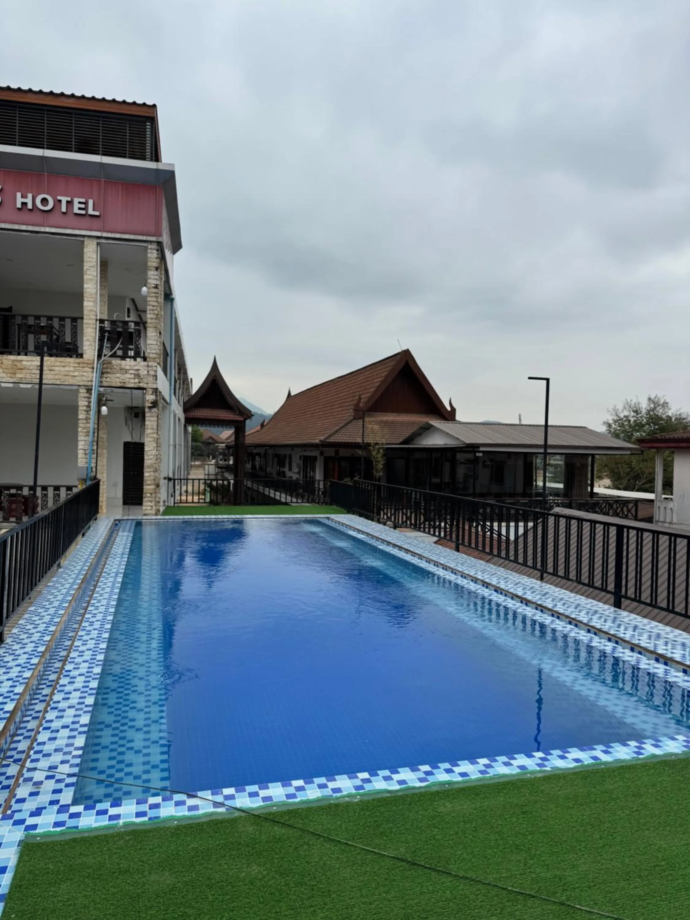 Swimming pool in A P S Hotel