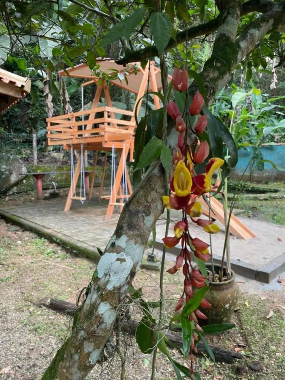 Children play ground in Pousada Canto de Itamambuca