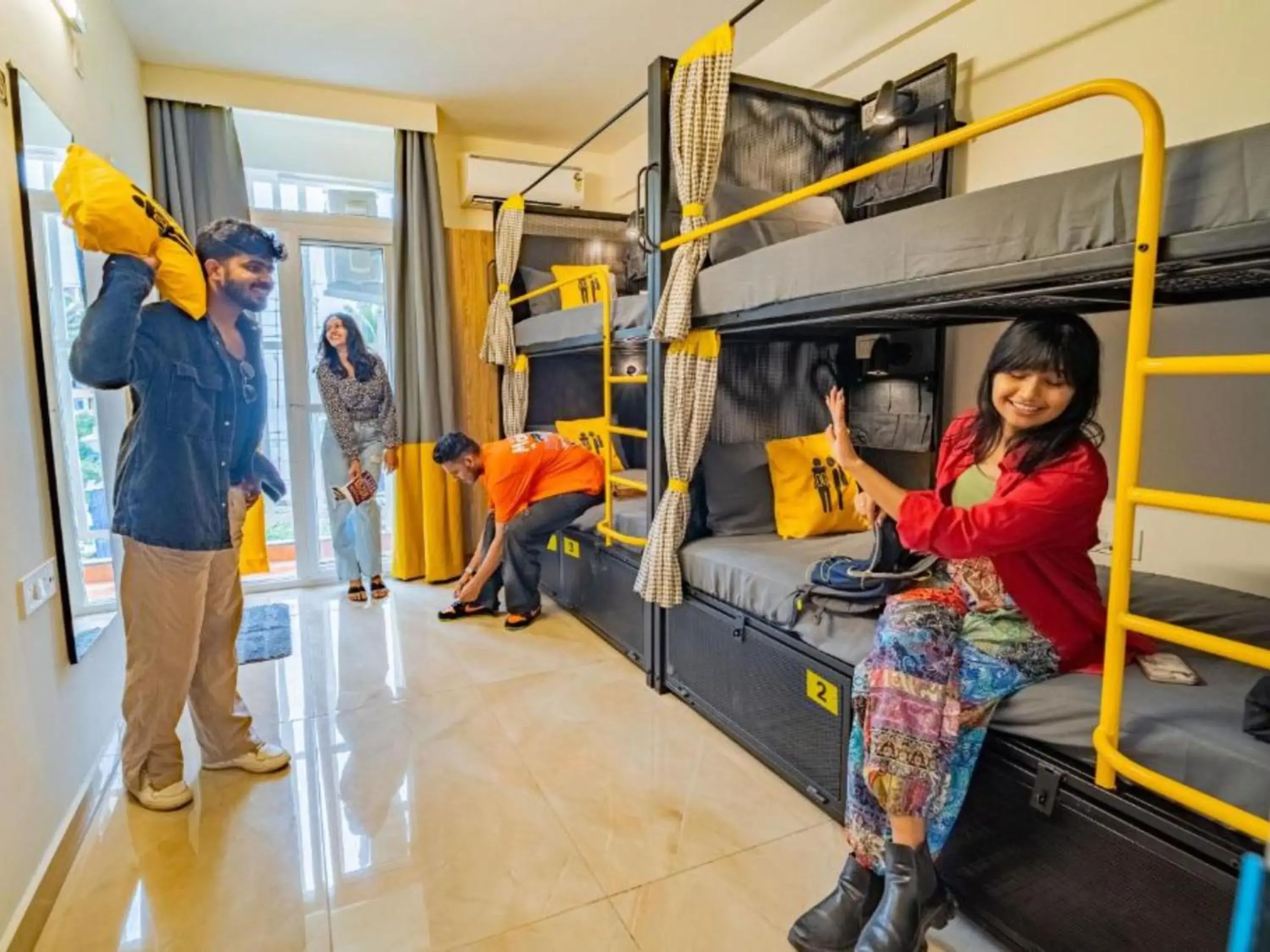 Bed in 4 Bed Mixed Dormitory with Balcony in The Hosteller Bangalore, Manyata Tech Park Bed in 4 Bed Mixed Dormitory with Balcony in The Hosteller Bangalore, Manyata Tech Park