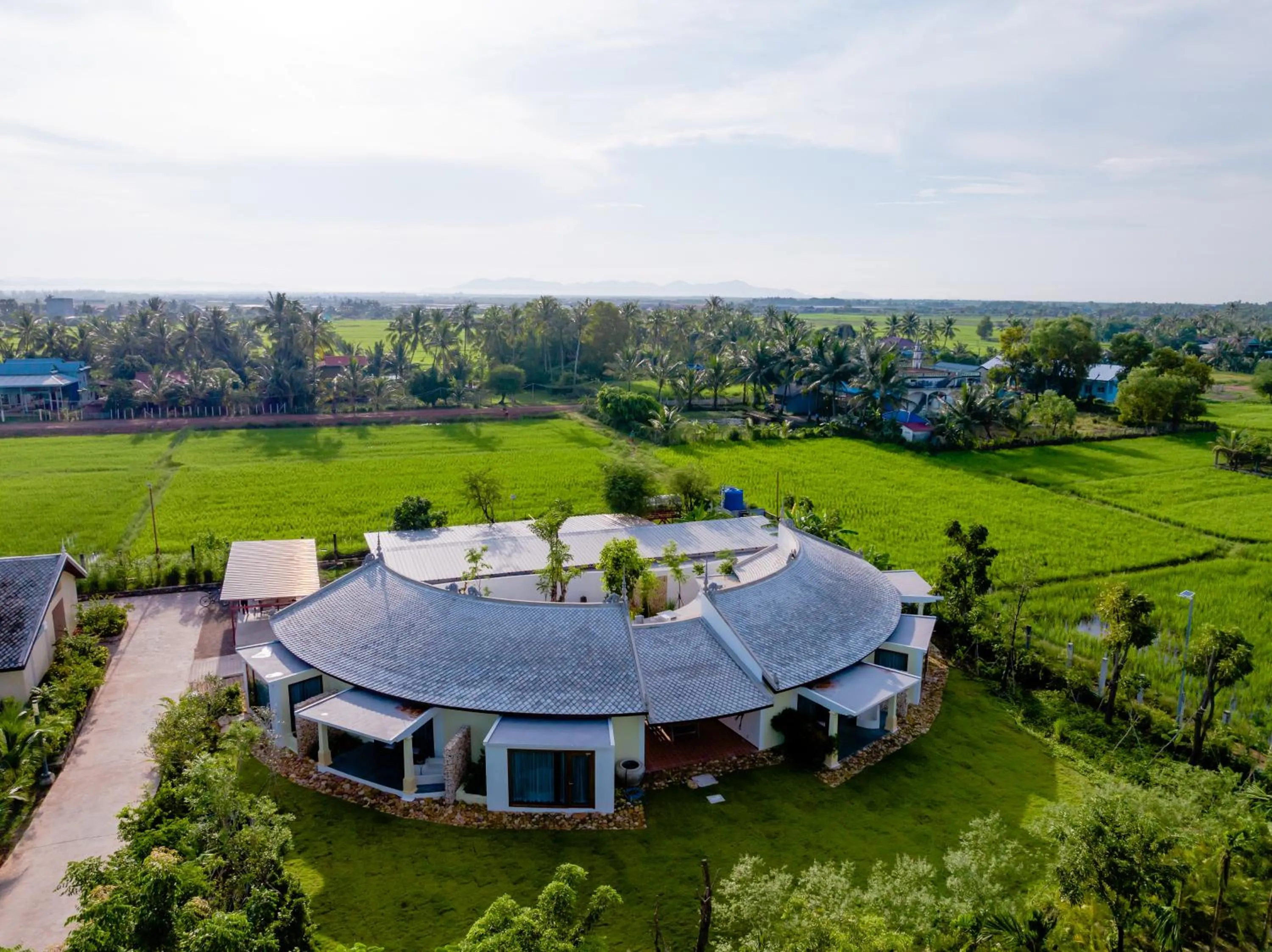 Bird's eye view in Komsan Kampot Resort