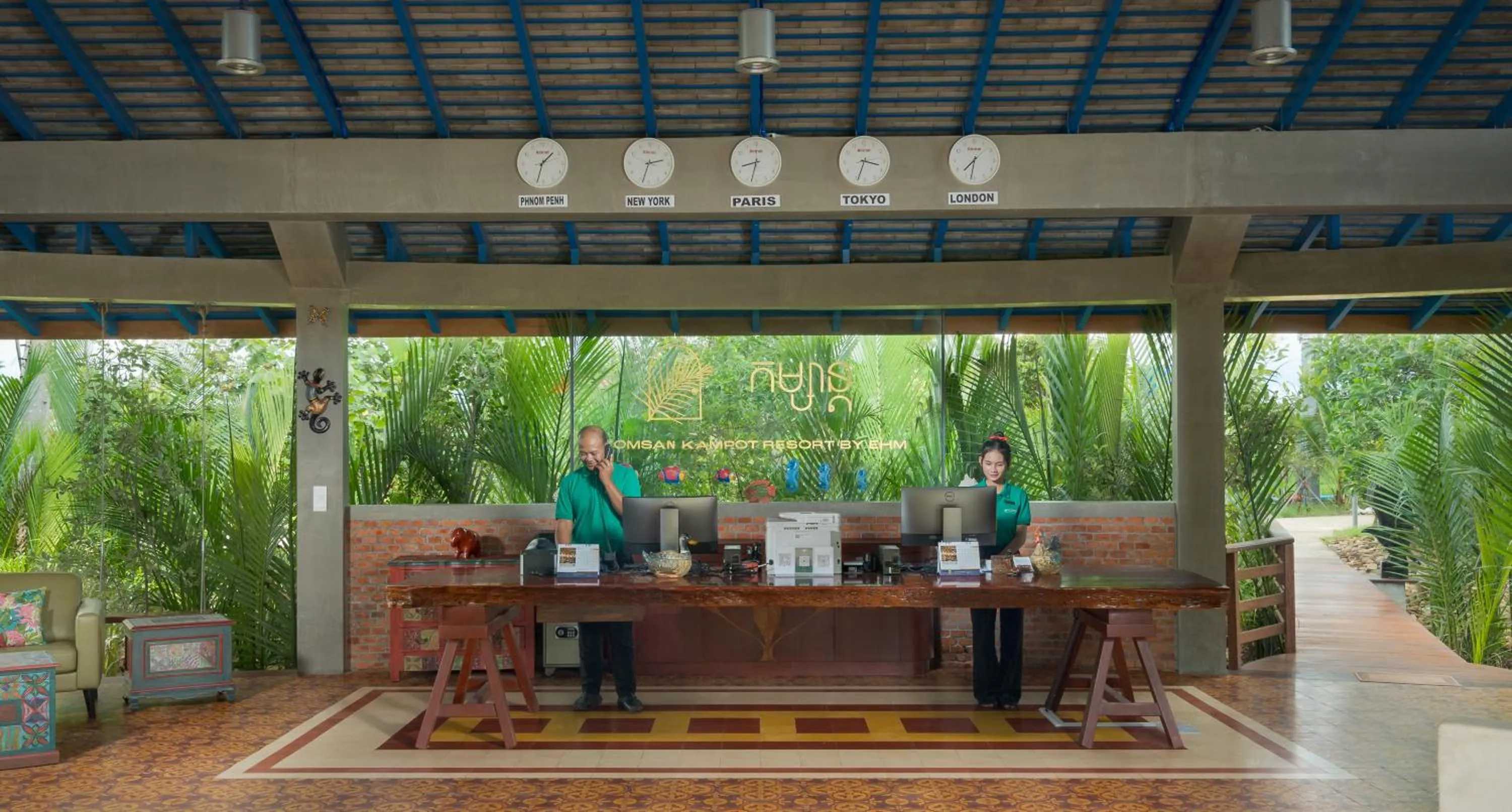 Lobby or reception in Komsan Kampot Resort