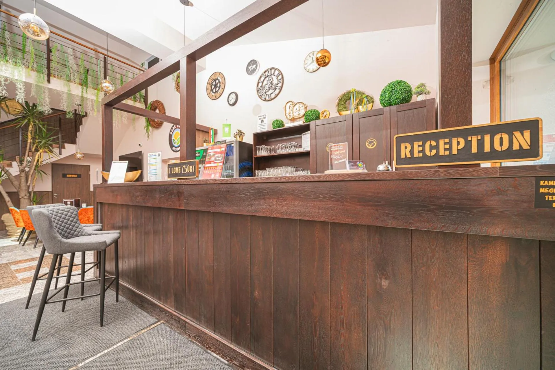 Lobby or reception in Park Hotel Bükfürdő