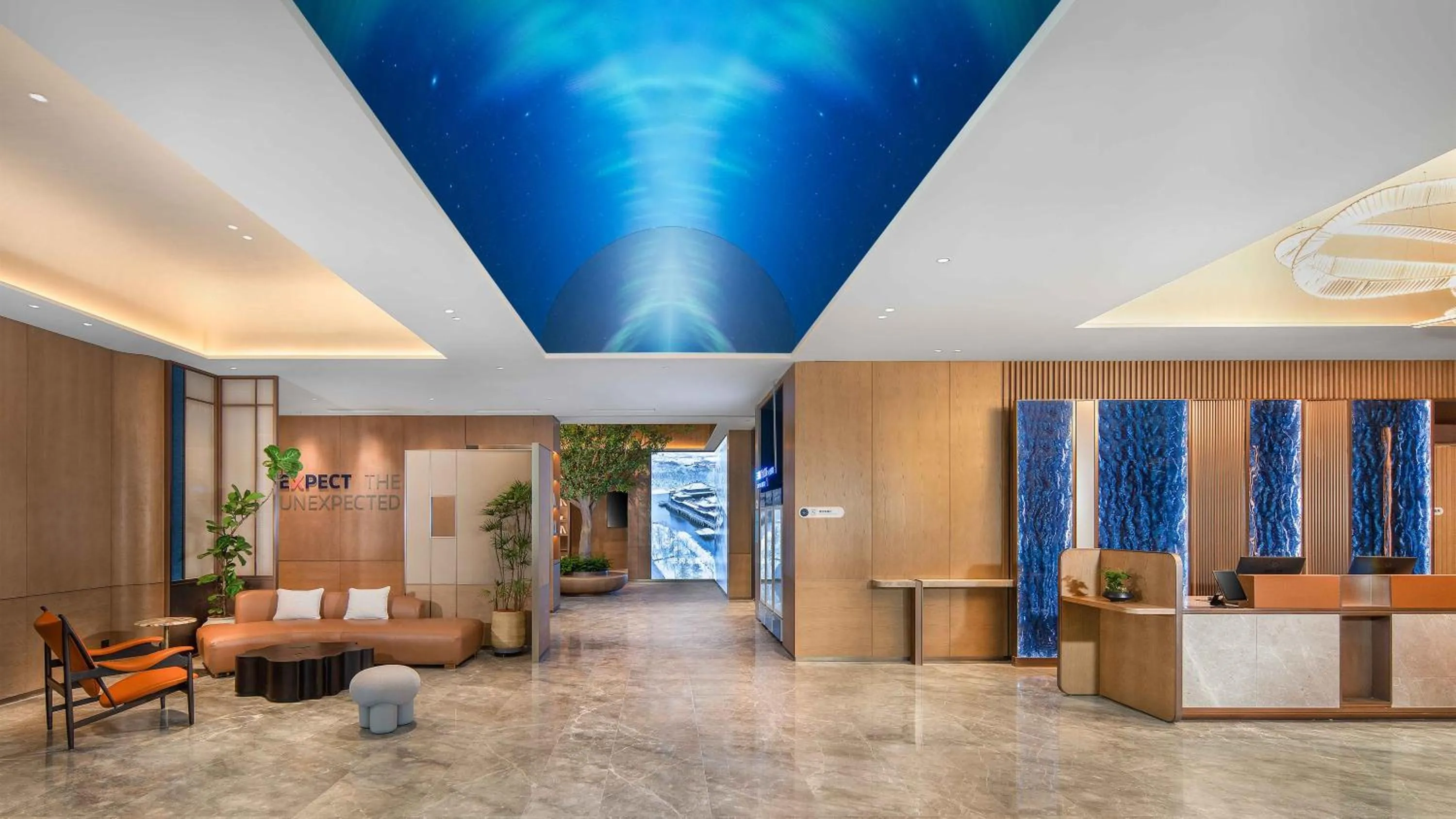 Lobby or reception in Holiday Inn Express Datong Pingcheng by IHG