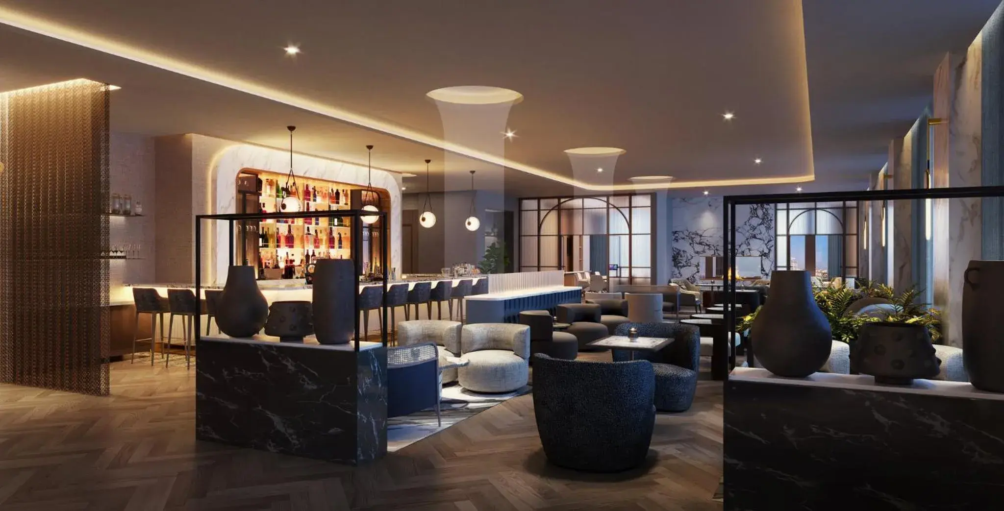 Lounge or bar in InterContinental Indianapolis by IHG Lounge or bar in InterContinental Indianapolis by IHG