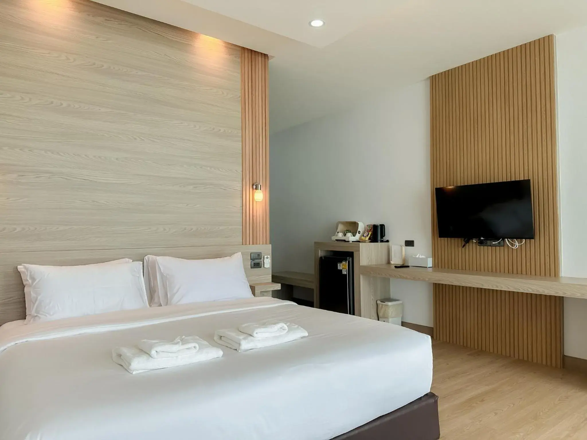 Bed in 2SIS'S Khanom Resotel Bed in 2SIS'S Khanom Resotel