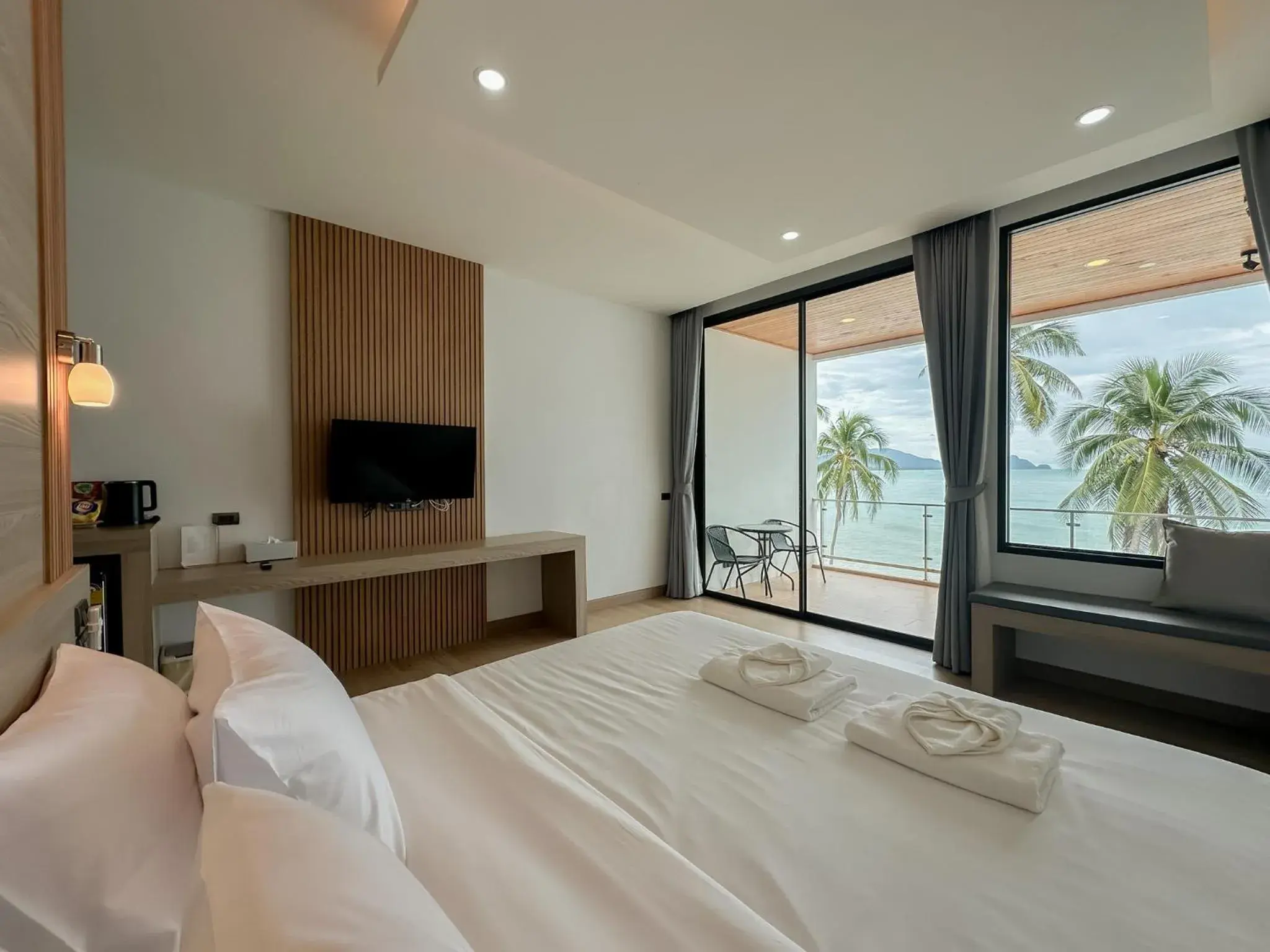 Bed in 2SIS'S Khanom Resotel Bed in 2SIS'S Khanom Resotel