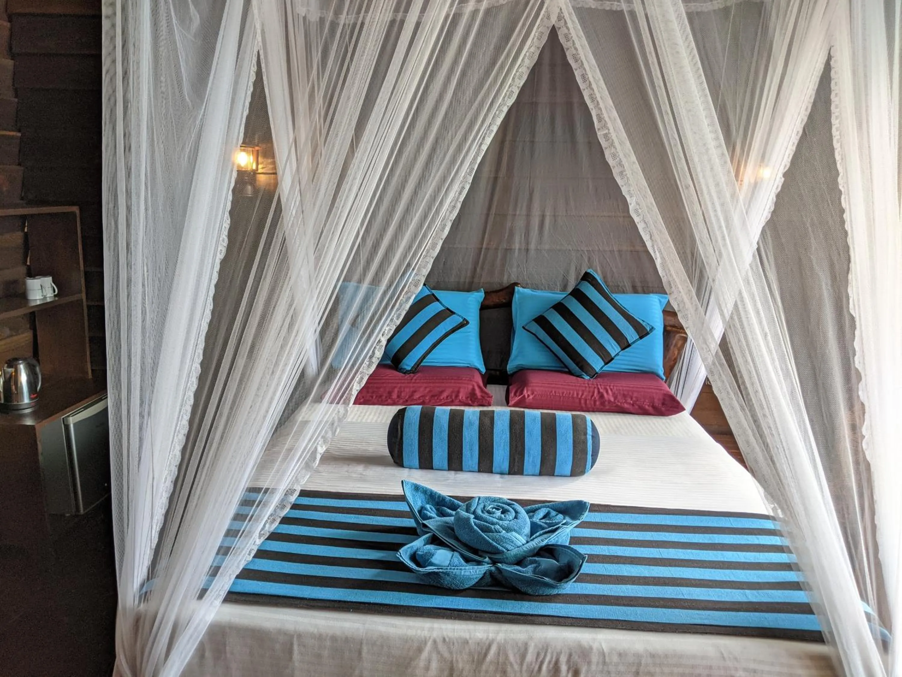 Bed in Madushanka Resort