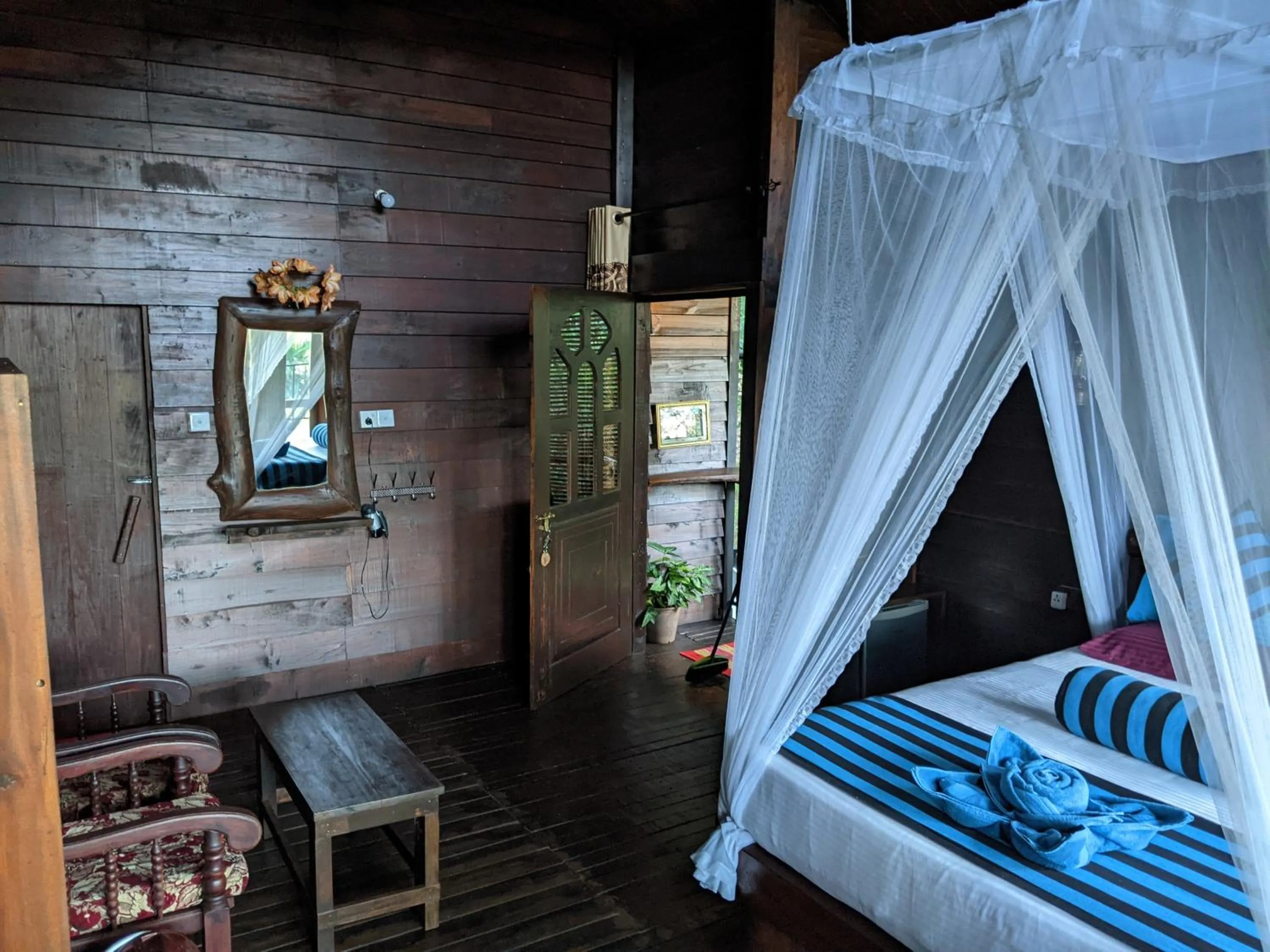 Bed in Madushanka Resort