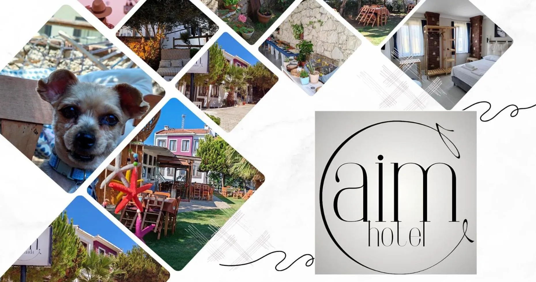 Text overlay in Aim Bozcaada