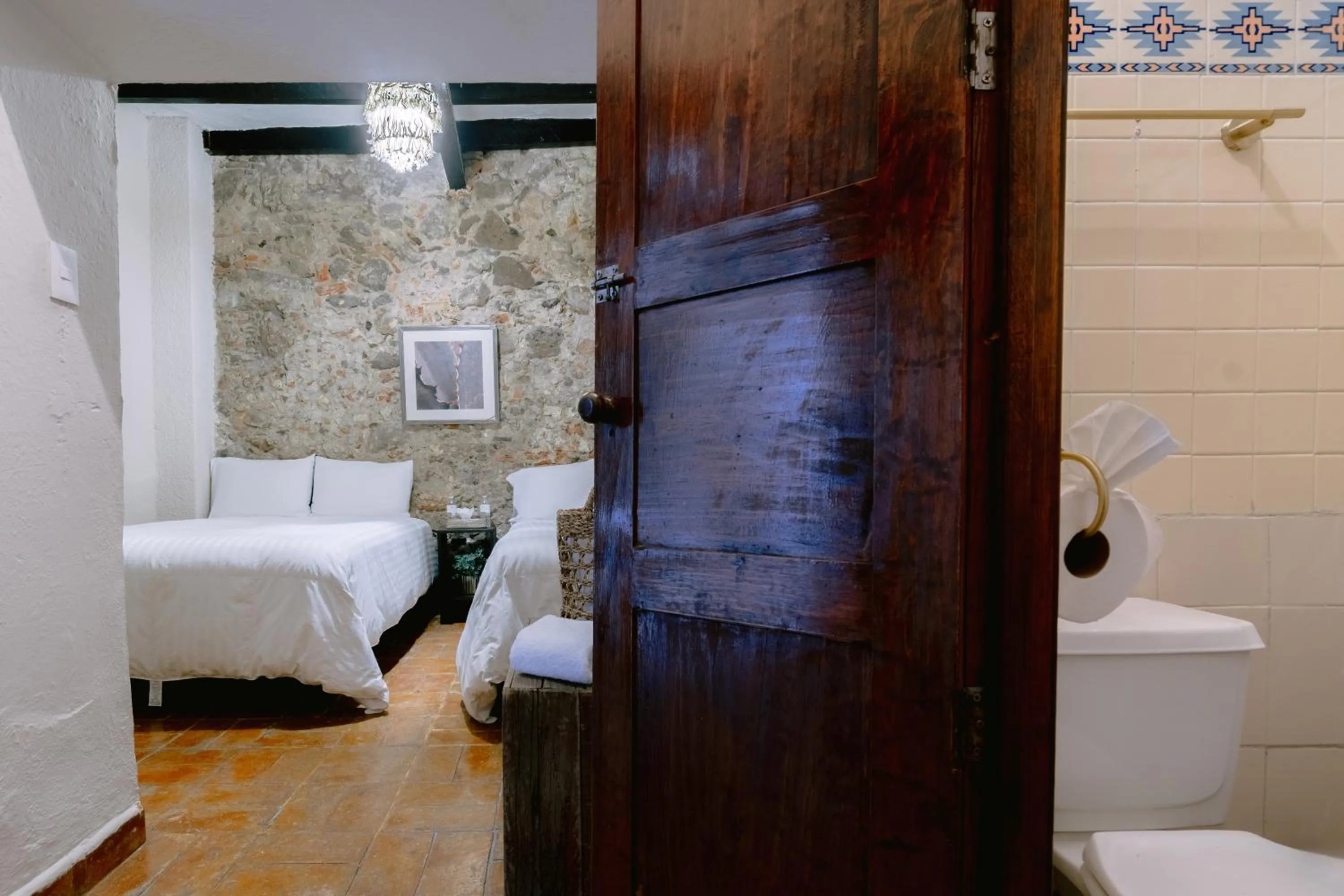 Bathroom, Bed in Te Amo Hotel Boutique