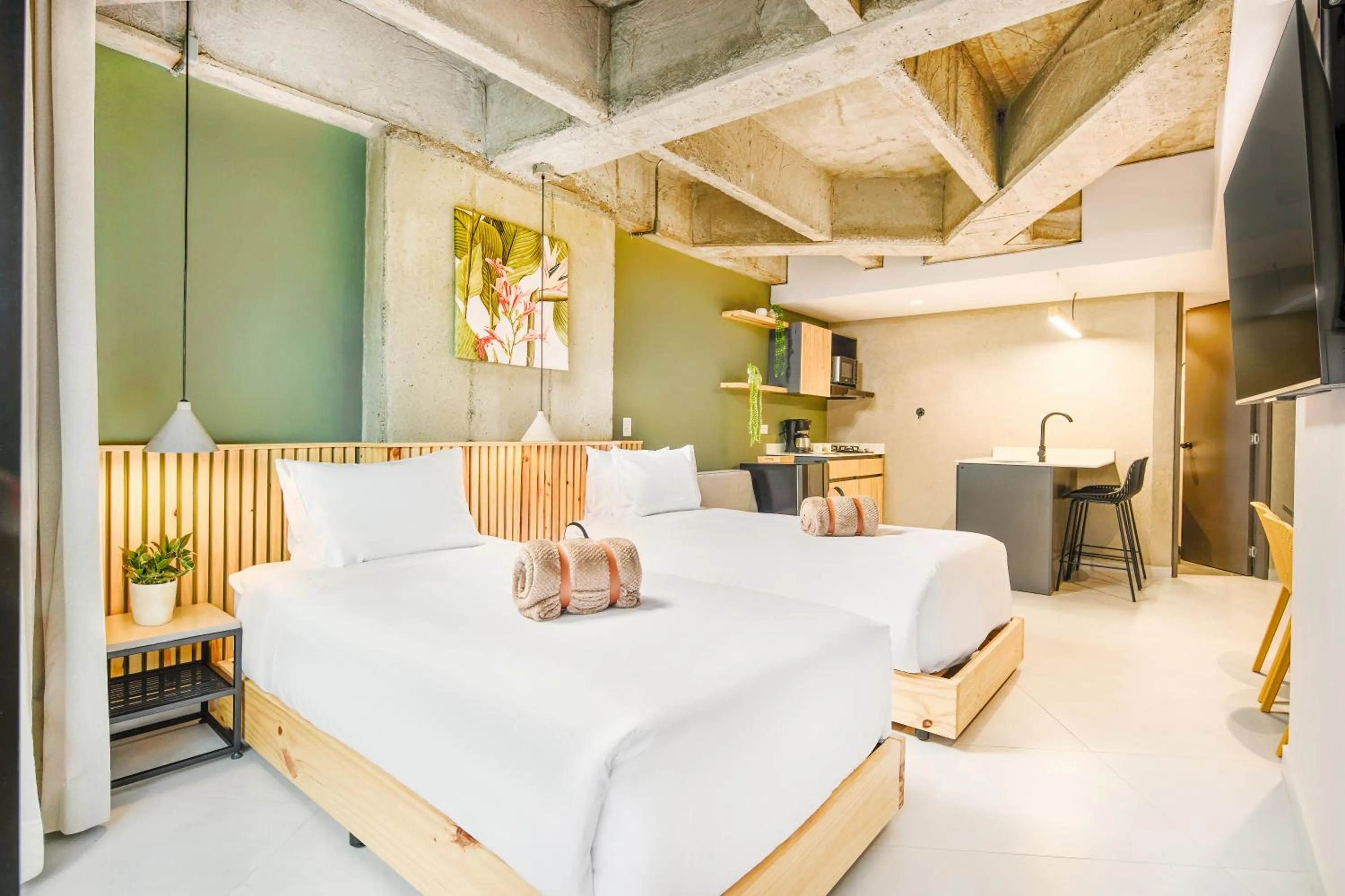 Bed in Firenze Lofts
