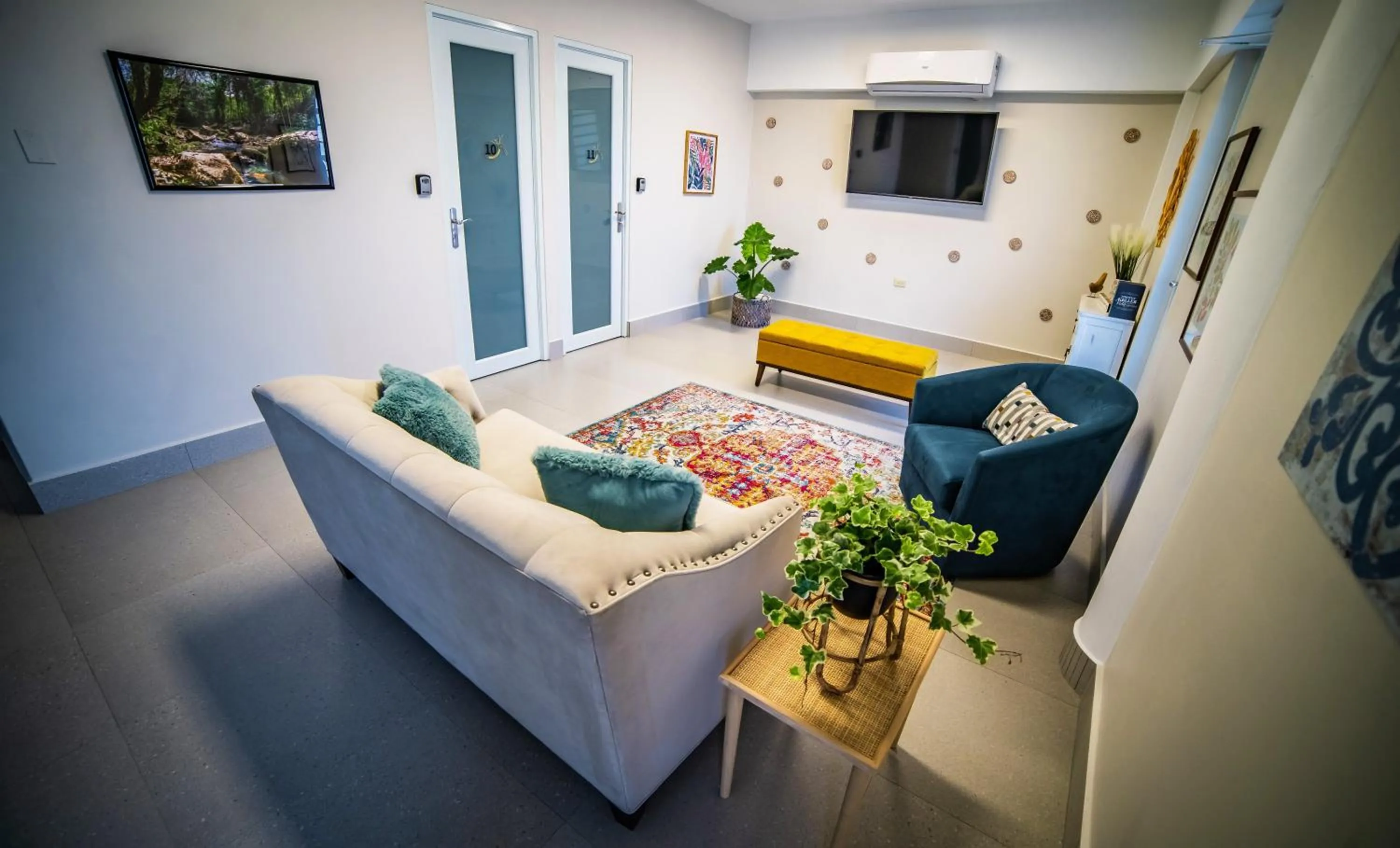 Living room, Bed in Melao Lodge