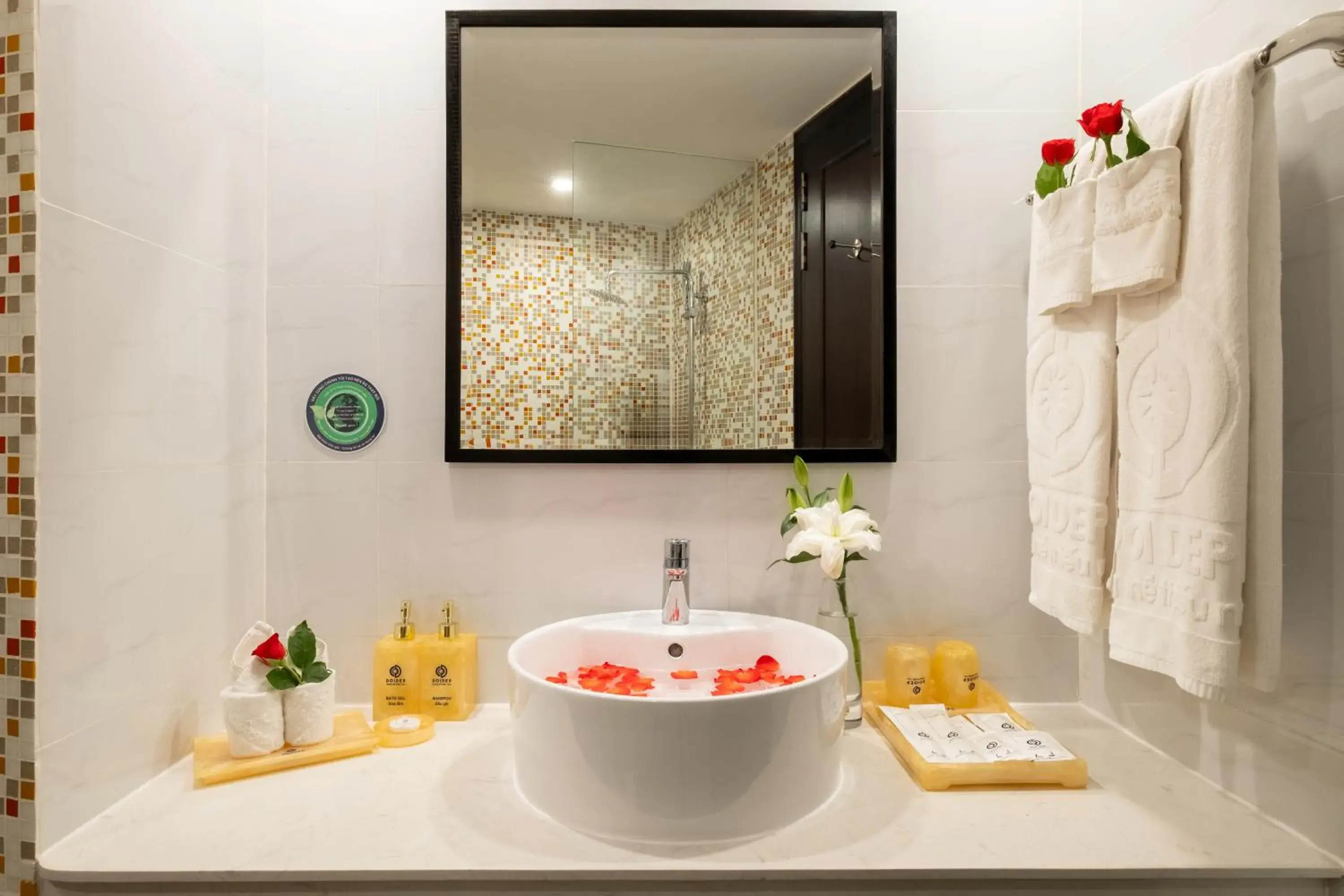 Bathroom in Sandals Lily Hotel Bathroom in Sandals Lily Hotel