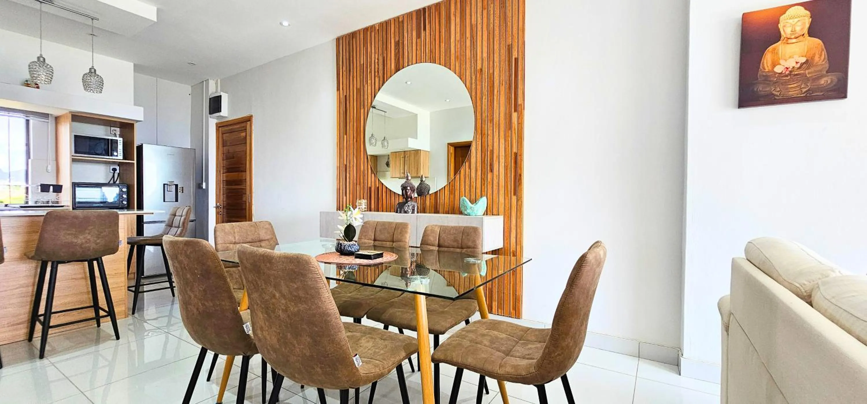 Decorative detail in Zen Retreat with Stunning Sea Views and Sunsets
