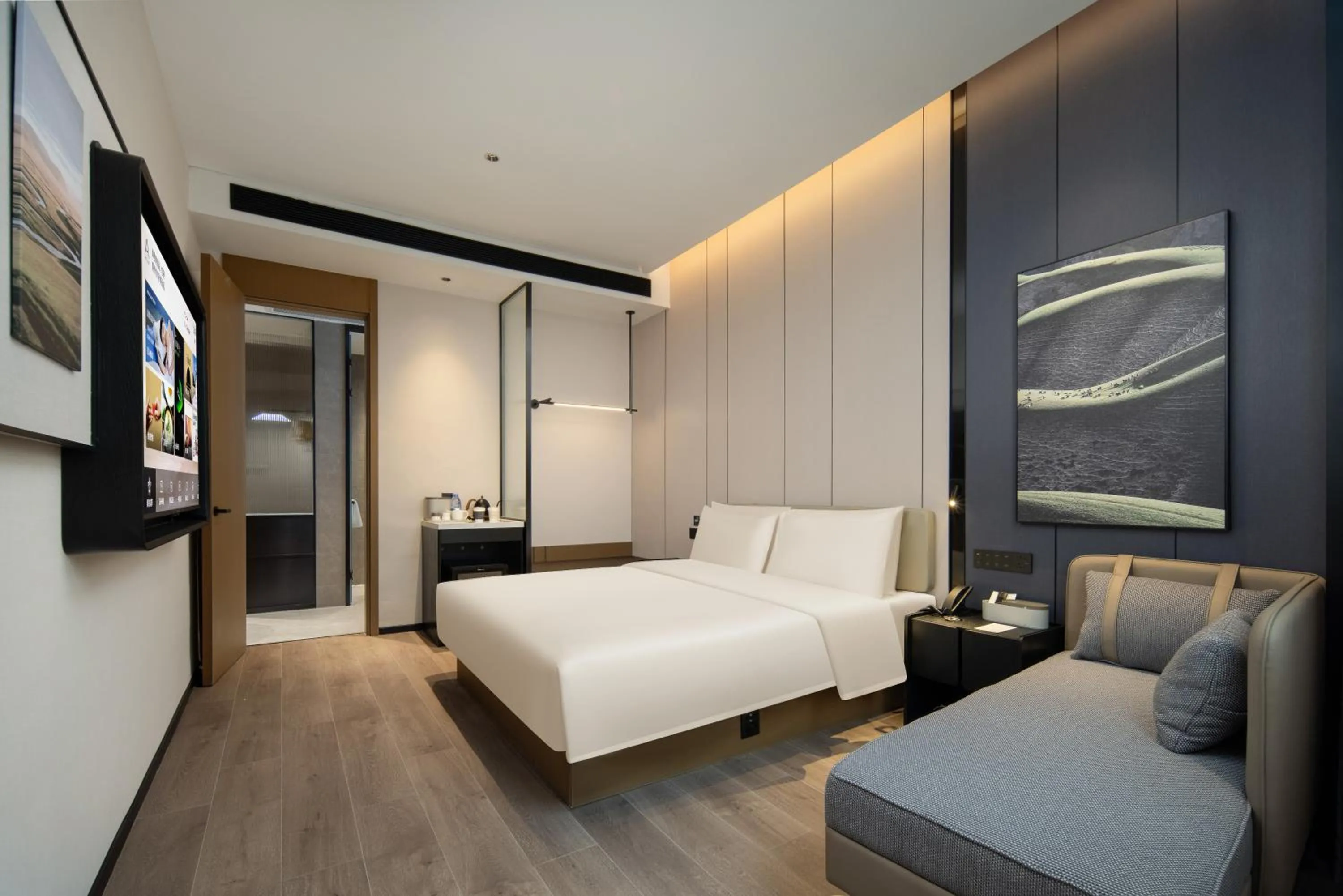 Bed in Atour Hotel Foshan Shunde Qinghuiyuan