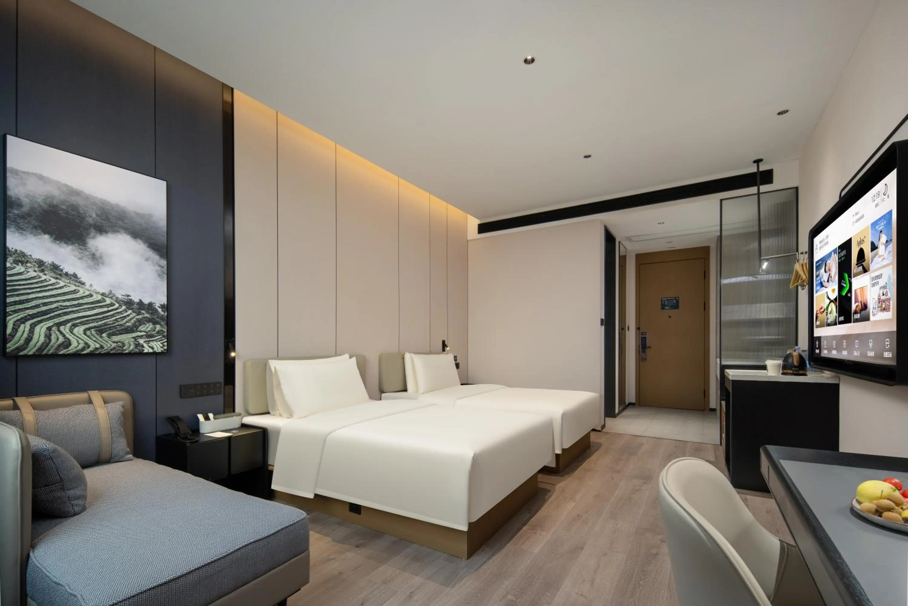 Bed in Atour Hotel Foshan Shunde Qinghuiyuan