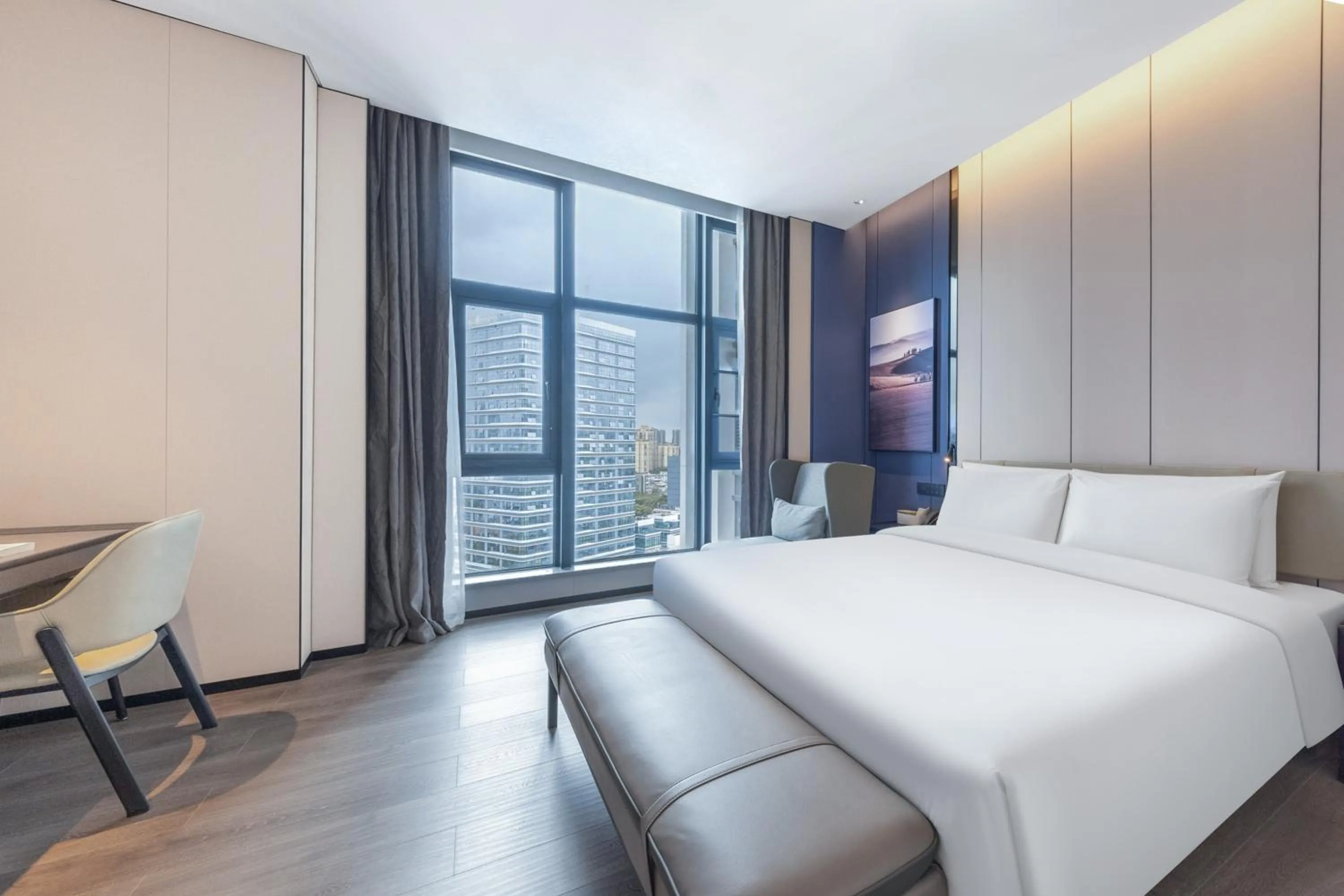 Bed in Atour Hotel Dongguan Xiping Xindi Center