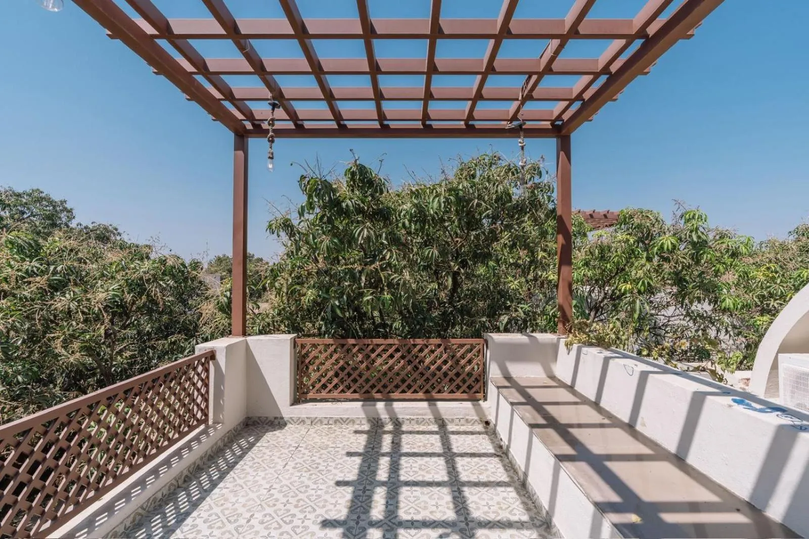 Balcony/Terrace in Le Casa Lion Resort A Premium Resort In Sasan Gir