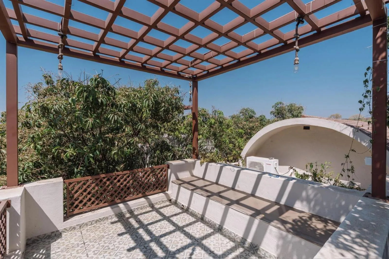 Balcony/Terrace in Le Casa Lion Resort A Premium Resort In Sasan Gir