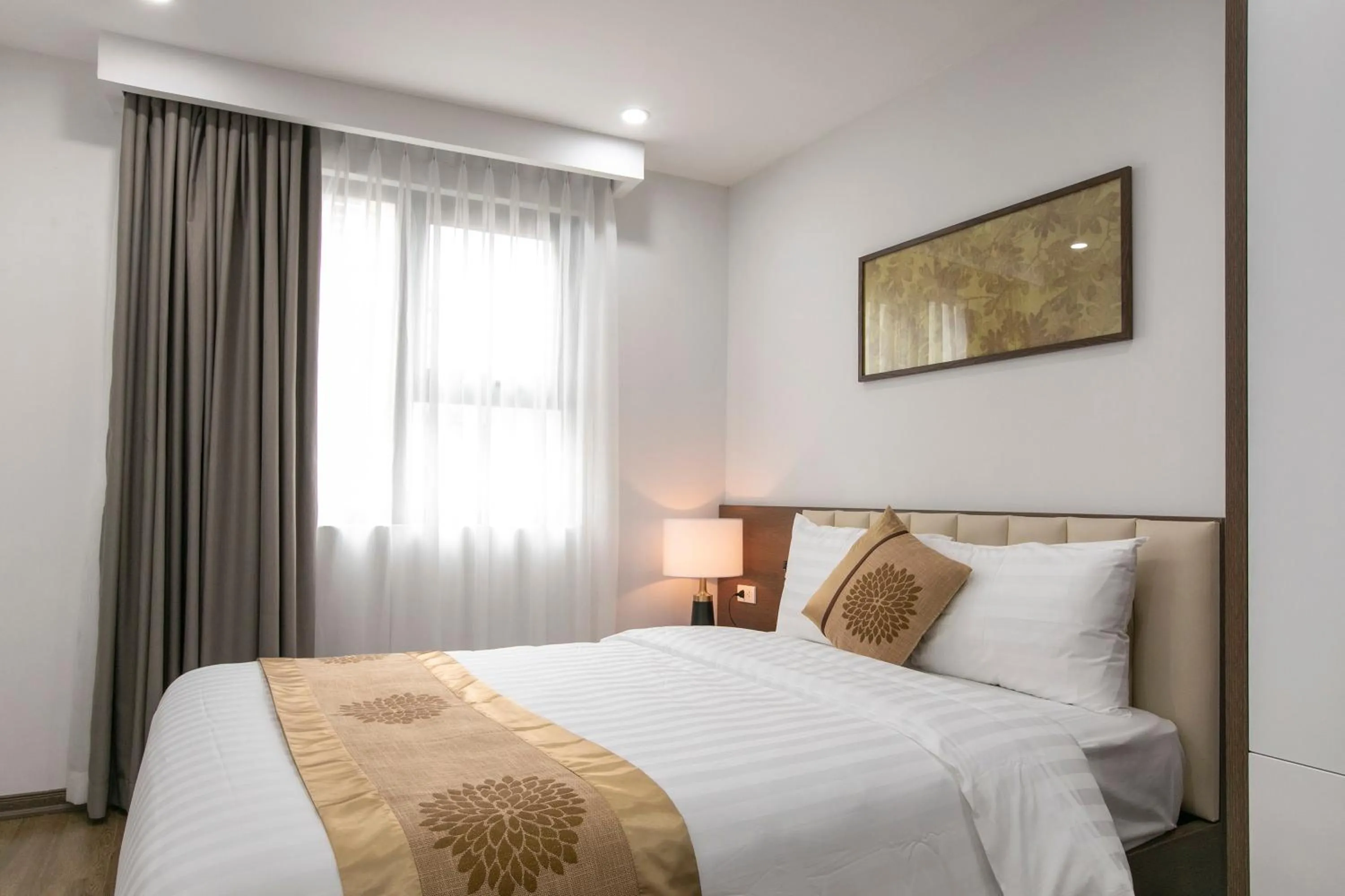 Bed in Reiwa Inn Apartment 80 Kim Ma Thuong