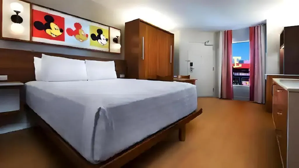 Bed in Disney's Pop Century Resort