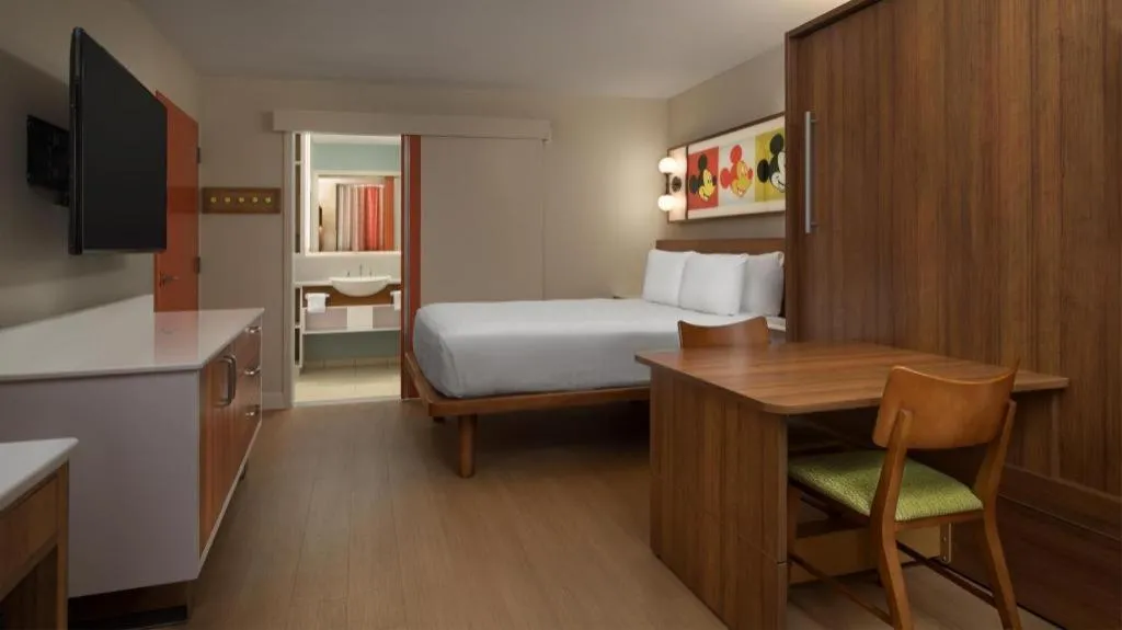 Bed in Disney's Pop Century Resort