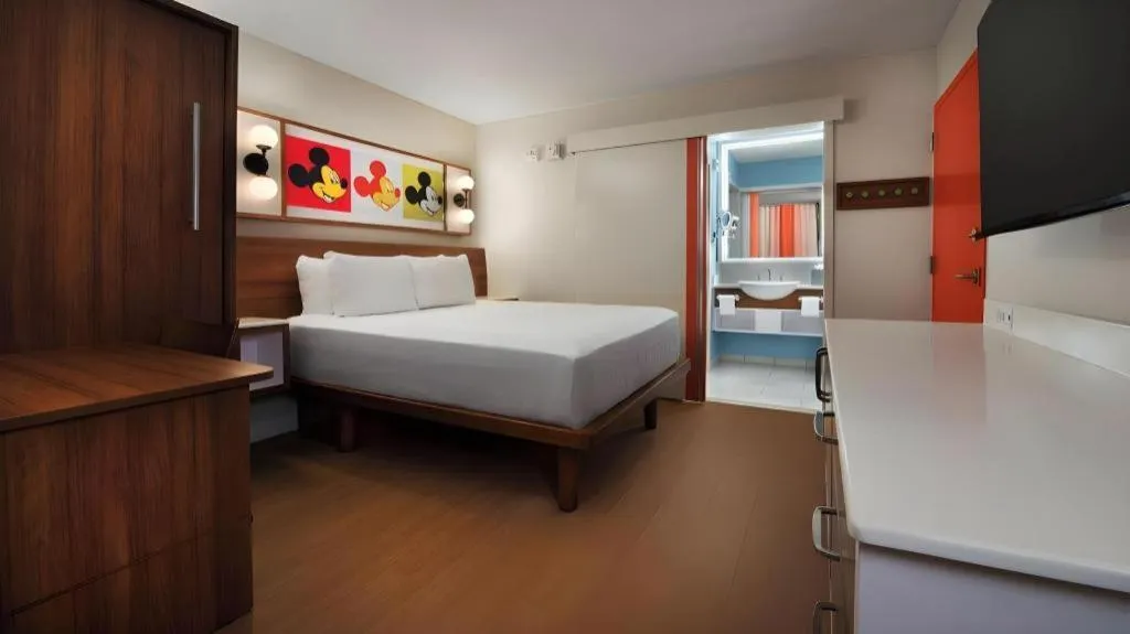 Bed in Disney's Pop Century Resort