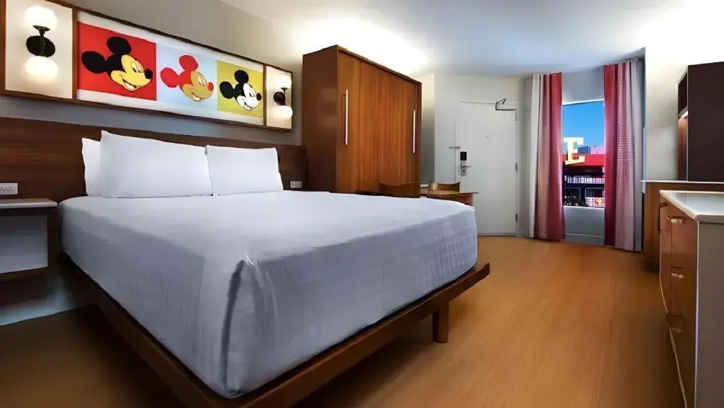 Bed in Disney's Pop Century Resort Bed in Disney's Pop Century Resort