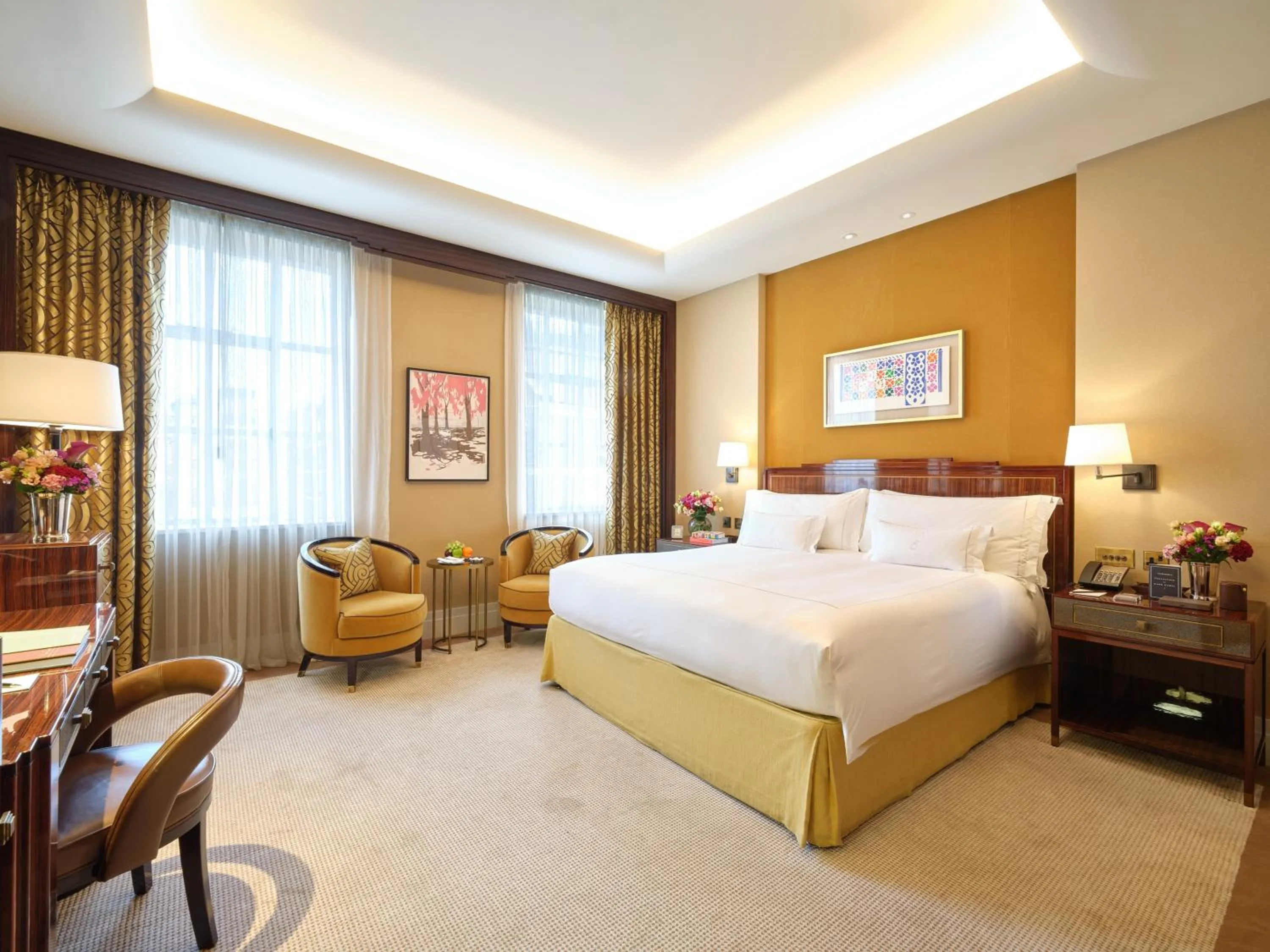 Bed in The Beaumont Mayfair